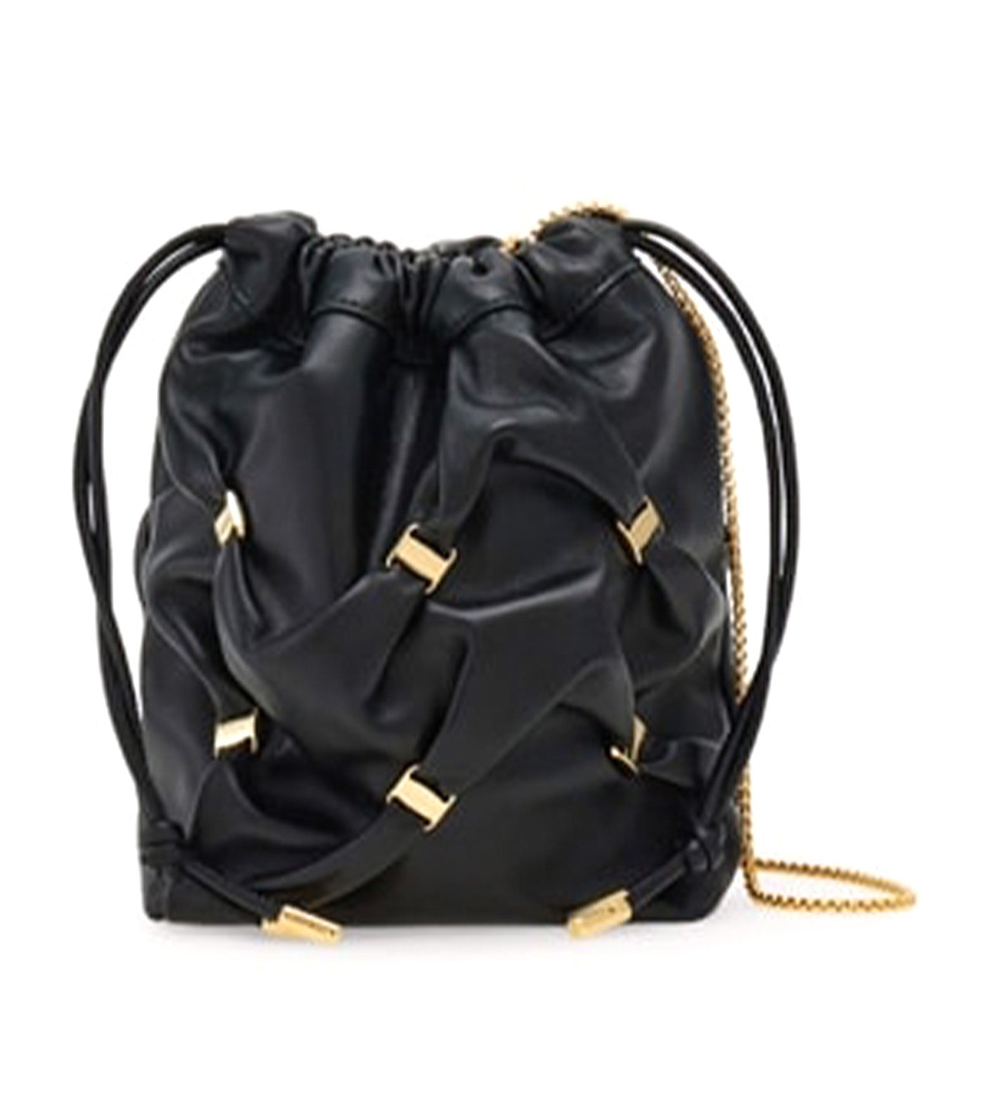 Mini Bucket Bag with Vara Bows Black