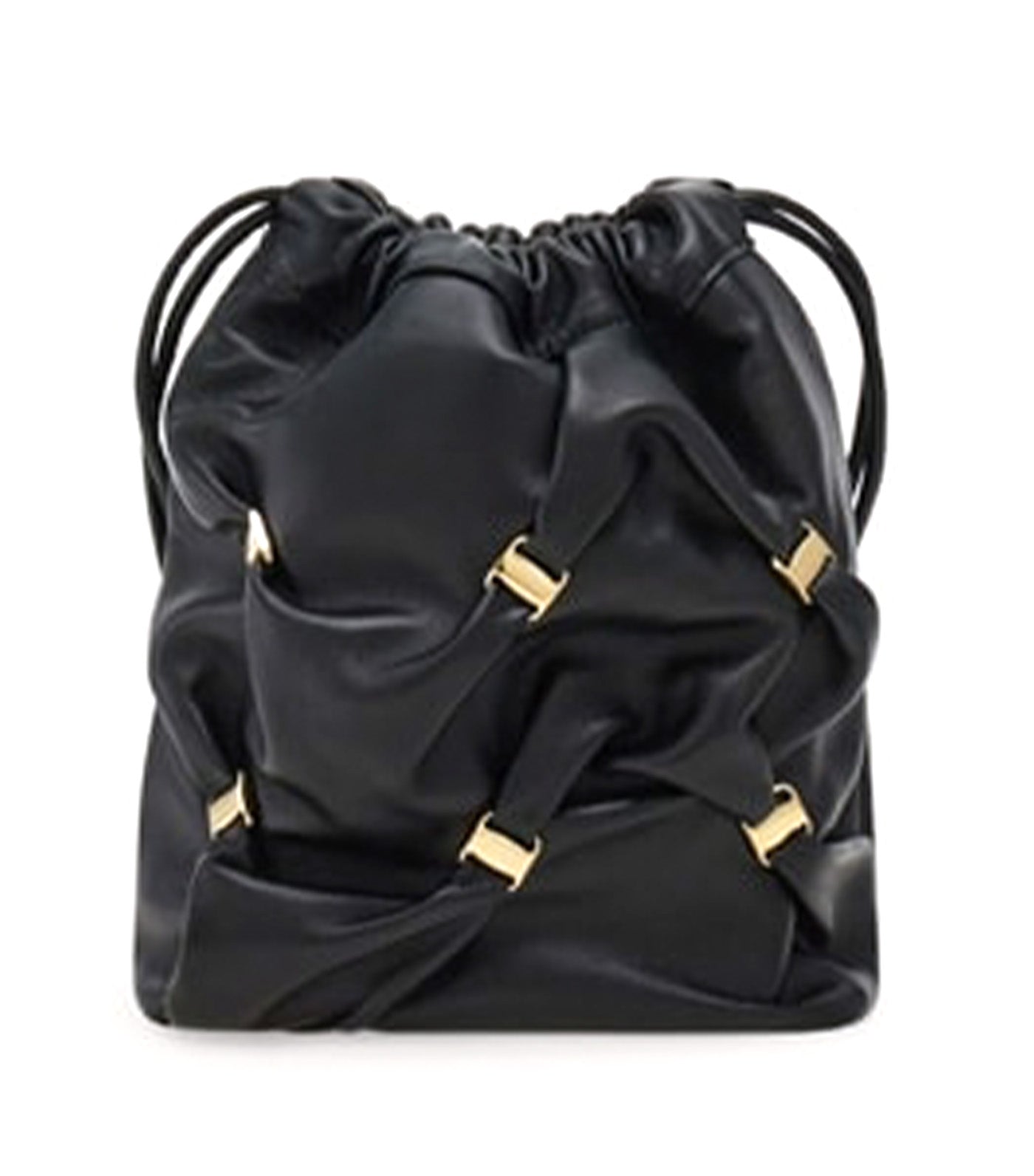 Mini Bucket Bag with Vara Bows Black
