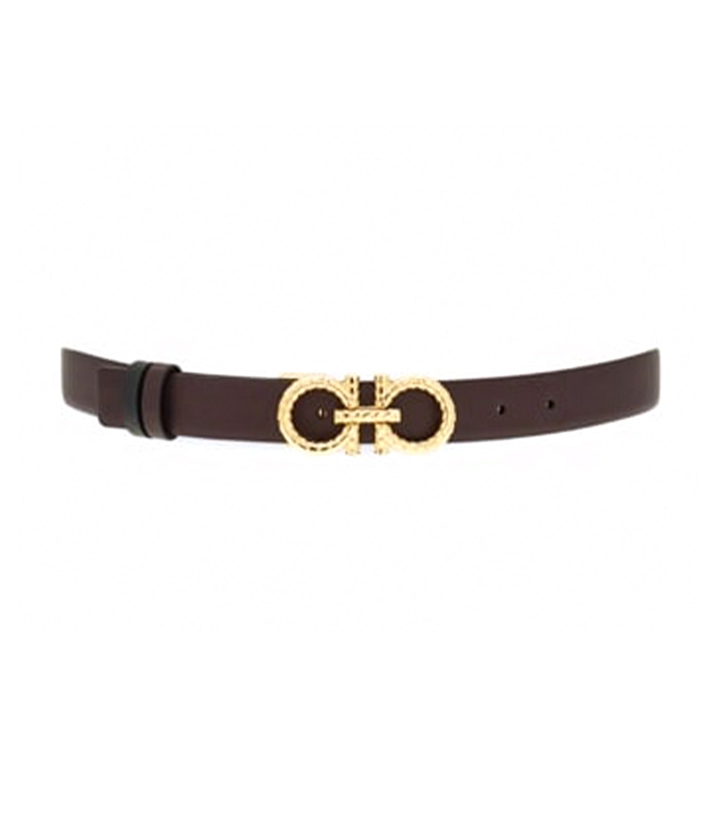 Reversible Adjustable Gancini Belt Calfskin