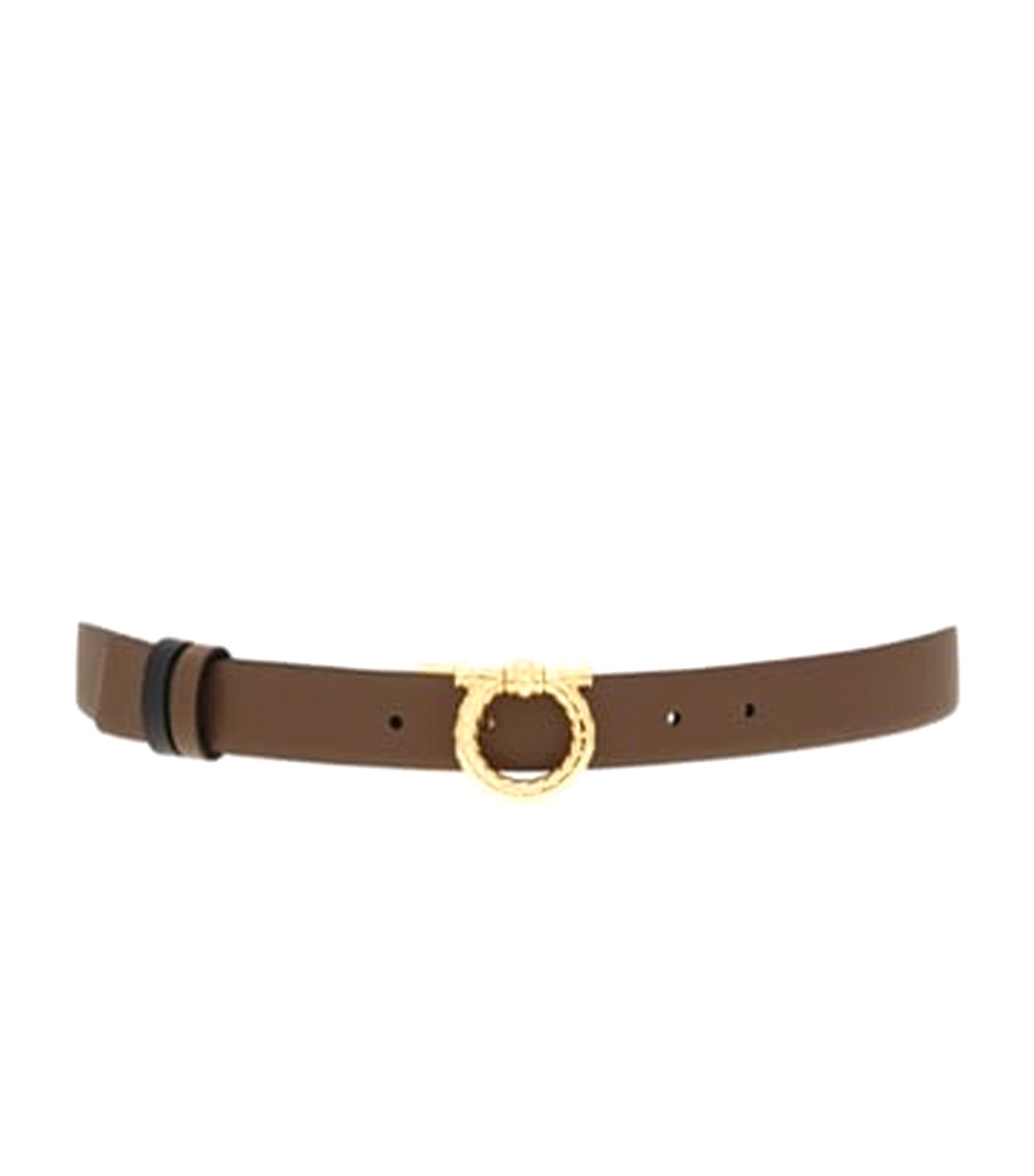 Reversible and Adjustable Gancini Belt Clay/Black