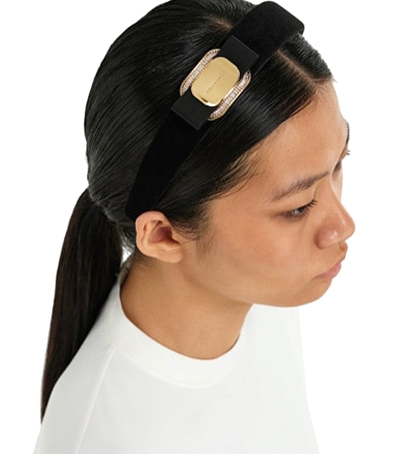 New Vara Plate Headband Black