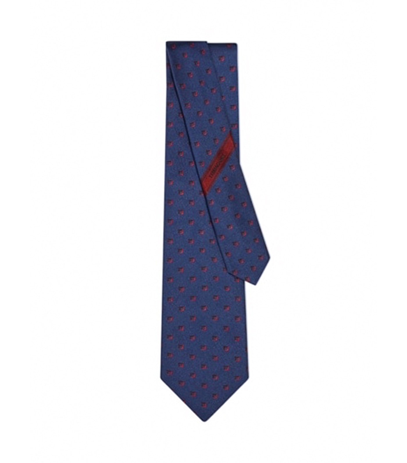 Ferragamo Two Tone Gancio Jacquard Tie Silk