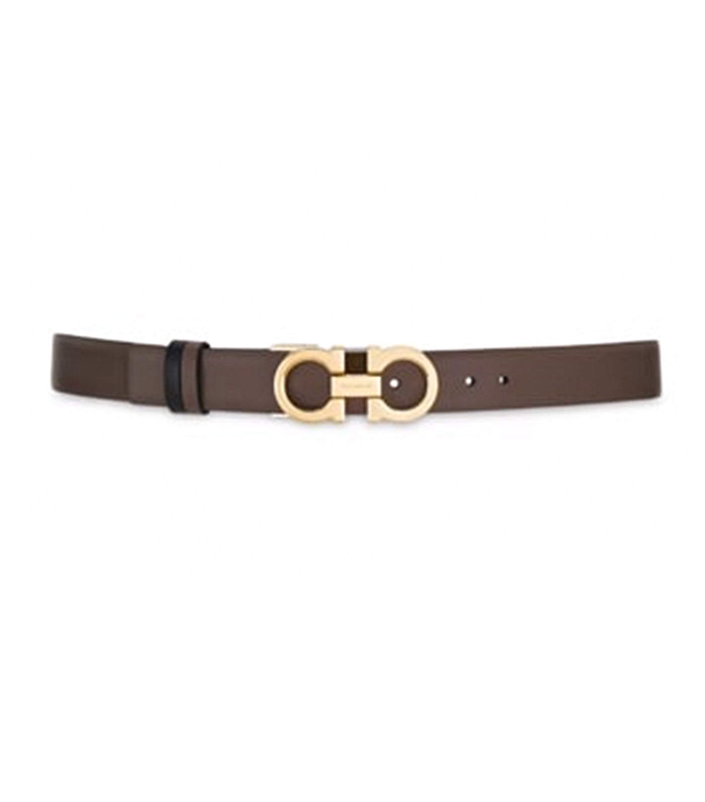 Reversible Adjustable Gancini Belt Calfskin