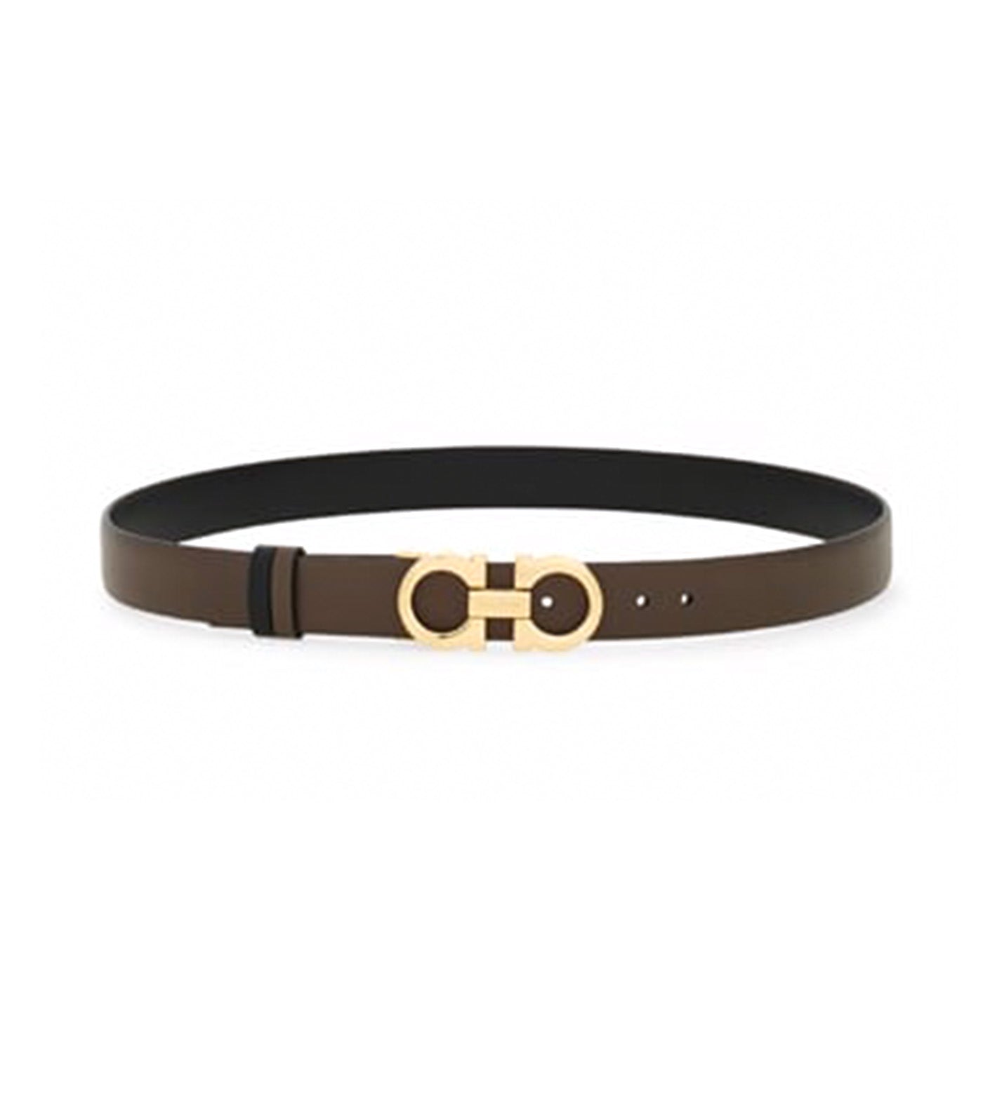 Reversible Adjustable Gancini Belt Calfskin