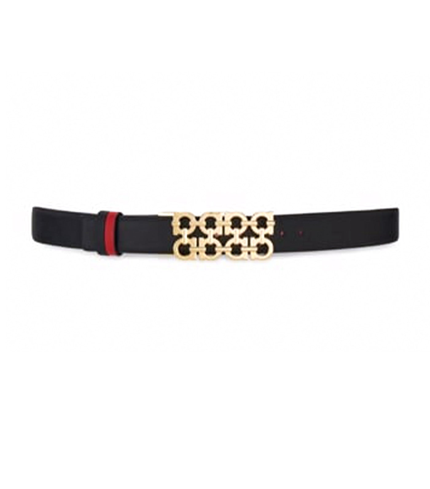 Reversible Adjustable Gancini Belt Calfskin