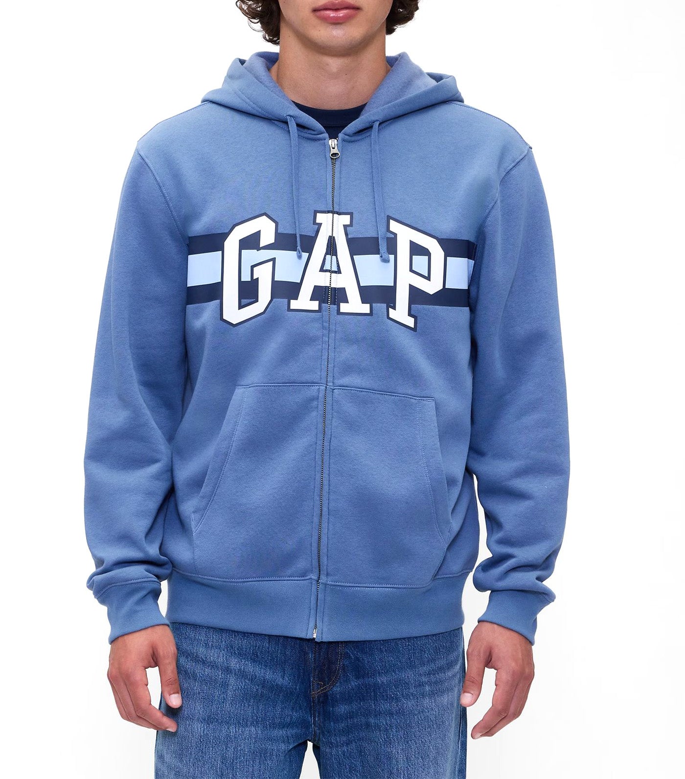 Men's Relaxed Logo Zip Hoodie