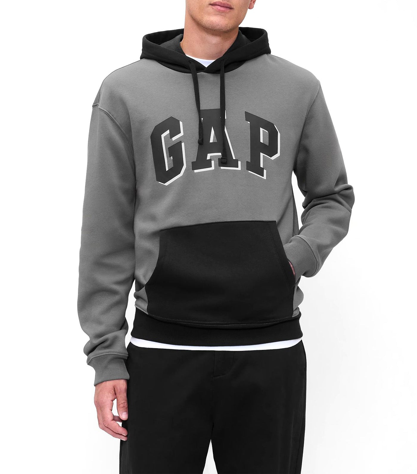 Relaxed Logo Colorblock Hoodie