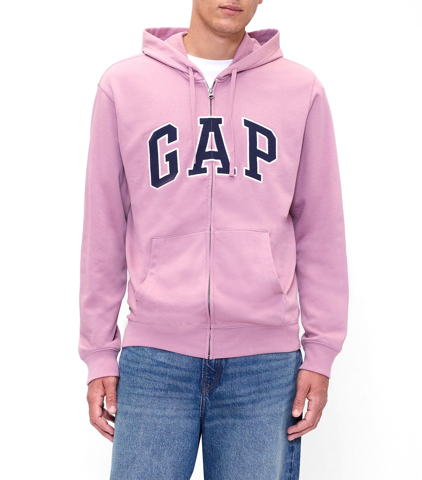 Men's Relaxed Logo Zip Hoodie