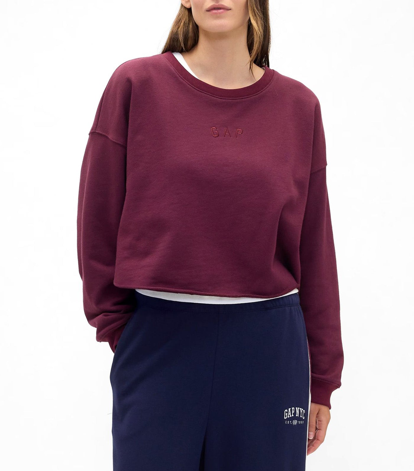 Heavyweight French Terry Logo Crop Sweatshirt