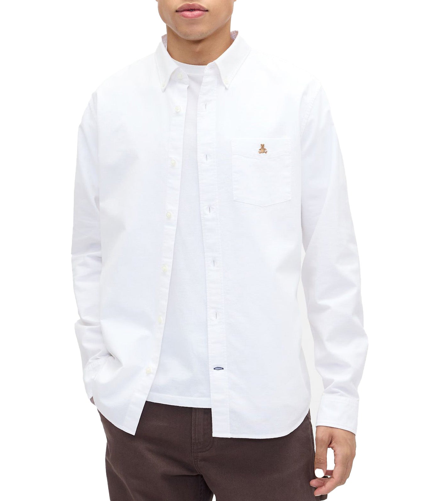 GAP Oxford Shirt in Standard Fit New Off White