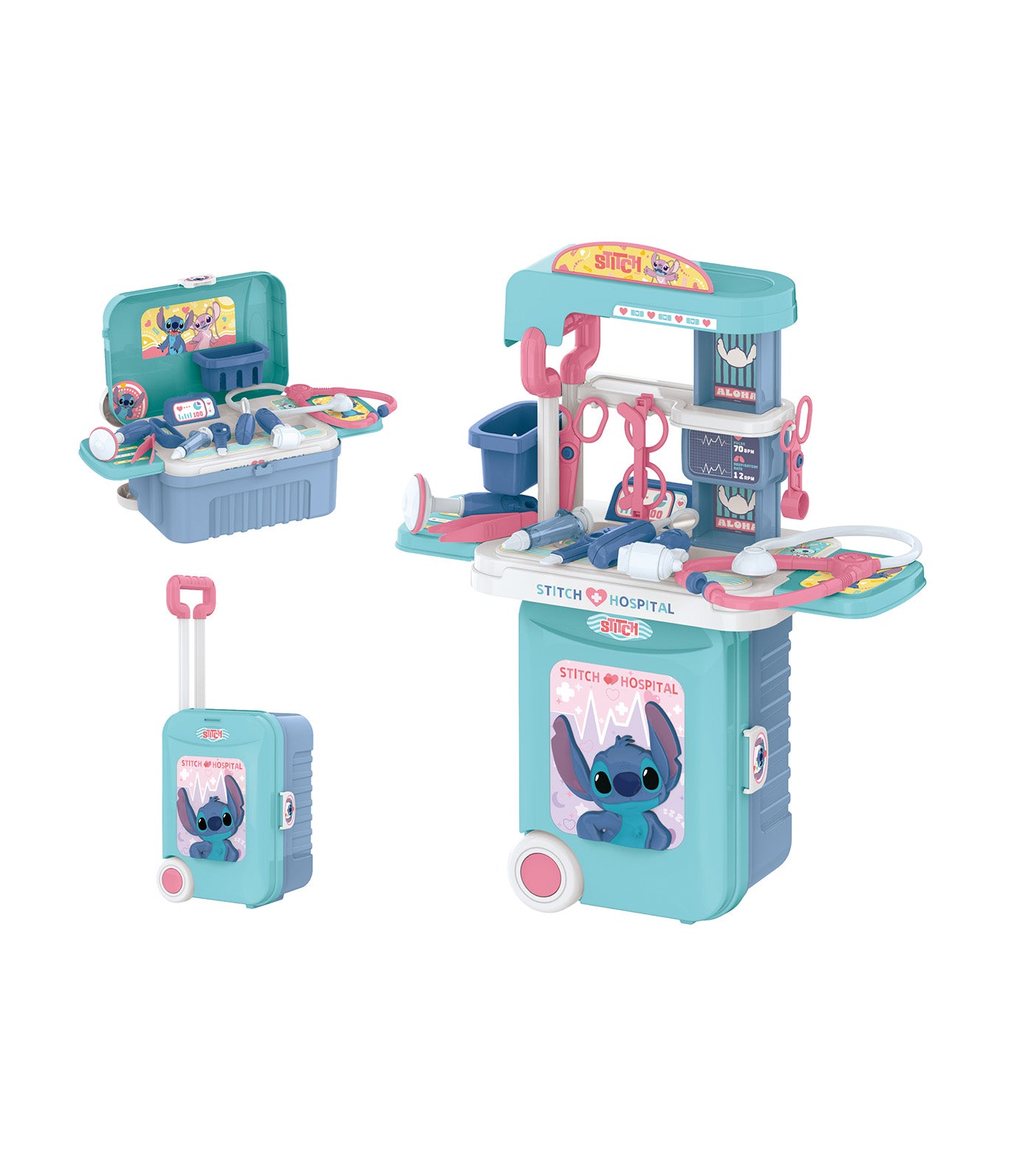 Disney Stitch Doctor Set Suitcase