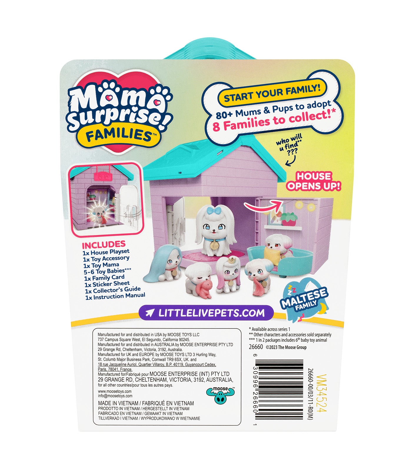 Pets Mama Surprise Fam Season 1 Maltese