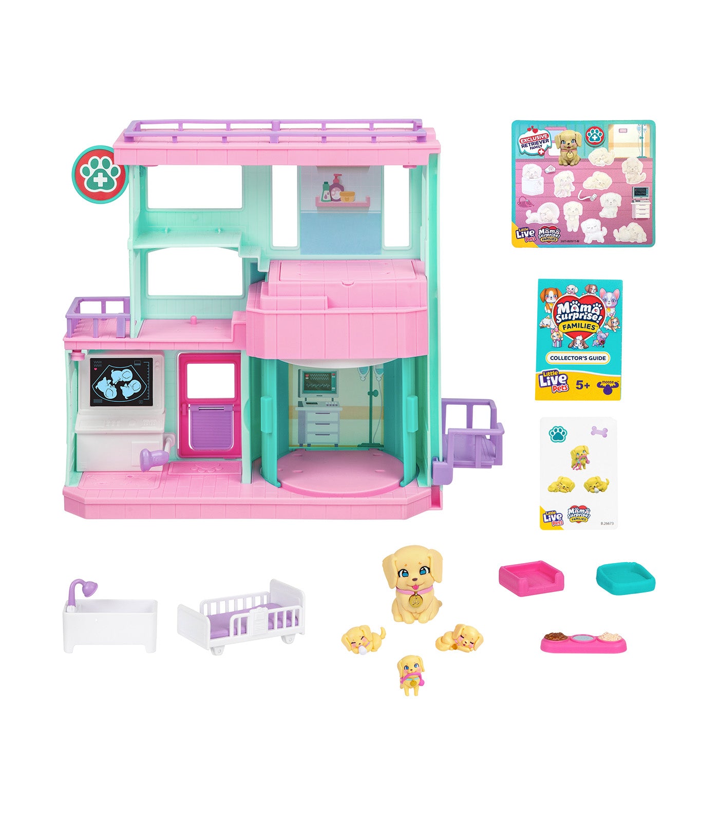 Pets Mama Surprise Families Baby Care Clinic Playset