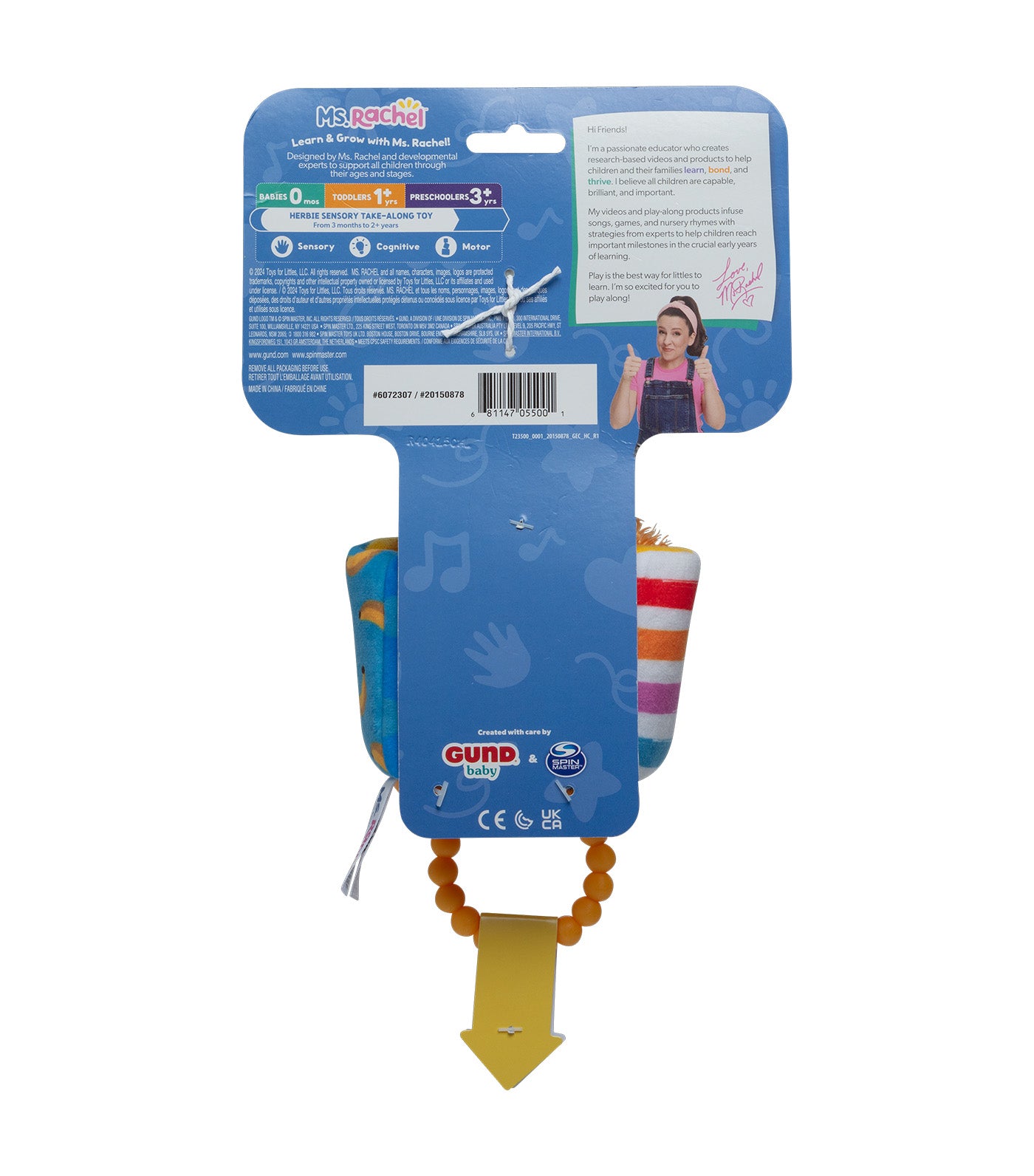 Herbie Sensory Take-Along Toy