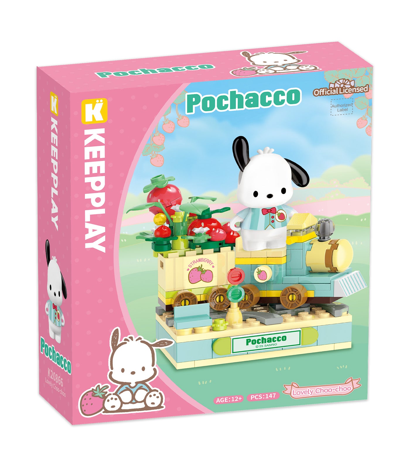 Keeppley Pochacco Strawberry Express