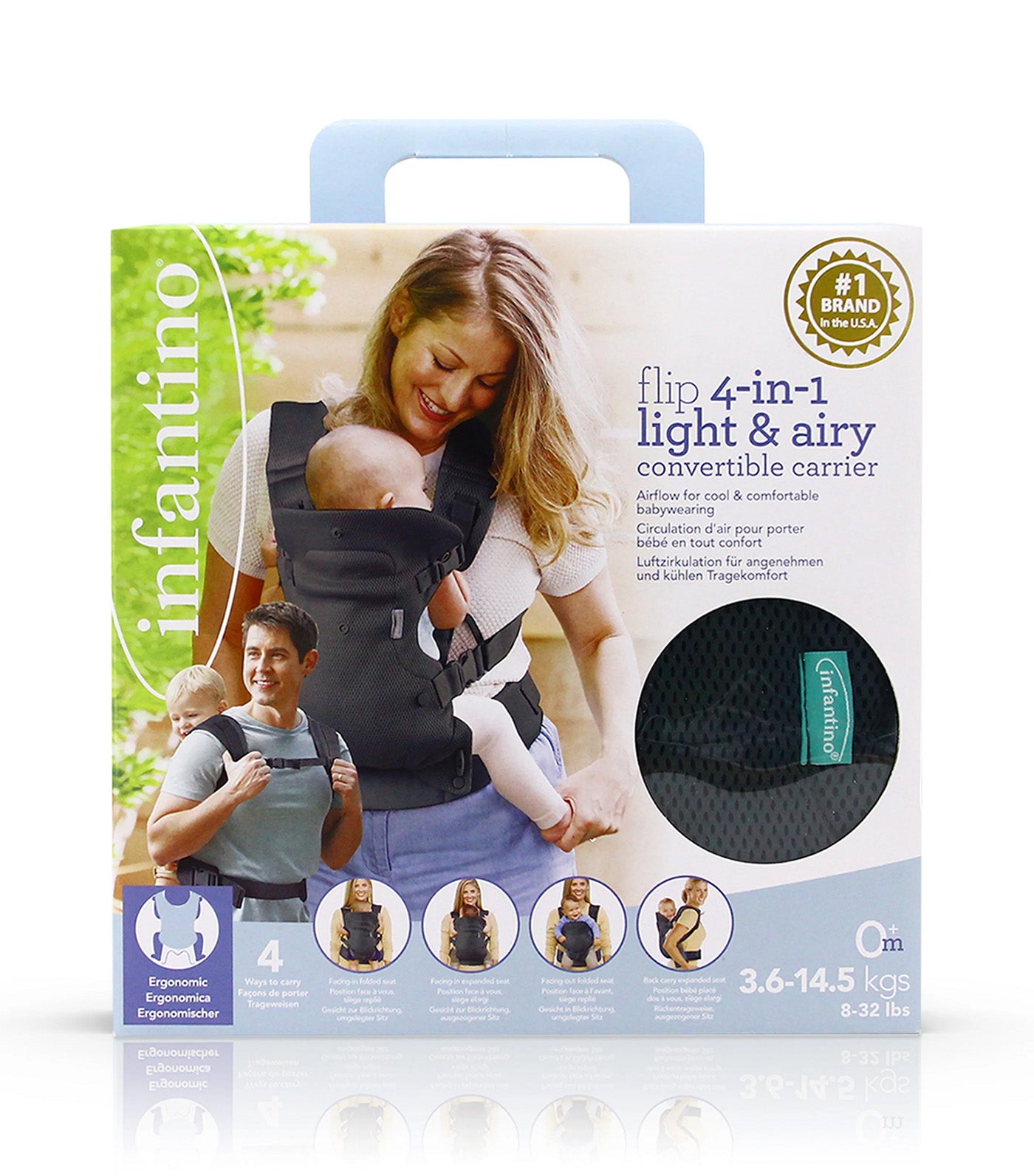 Flip 4-in-1 Light & Airy Convertible Carrier Dark Gray