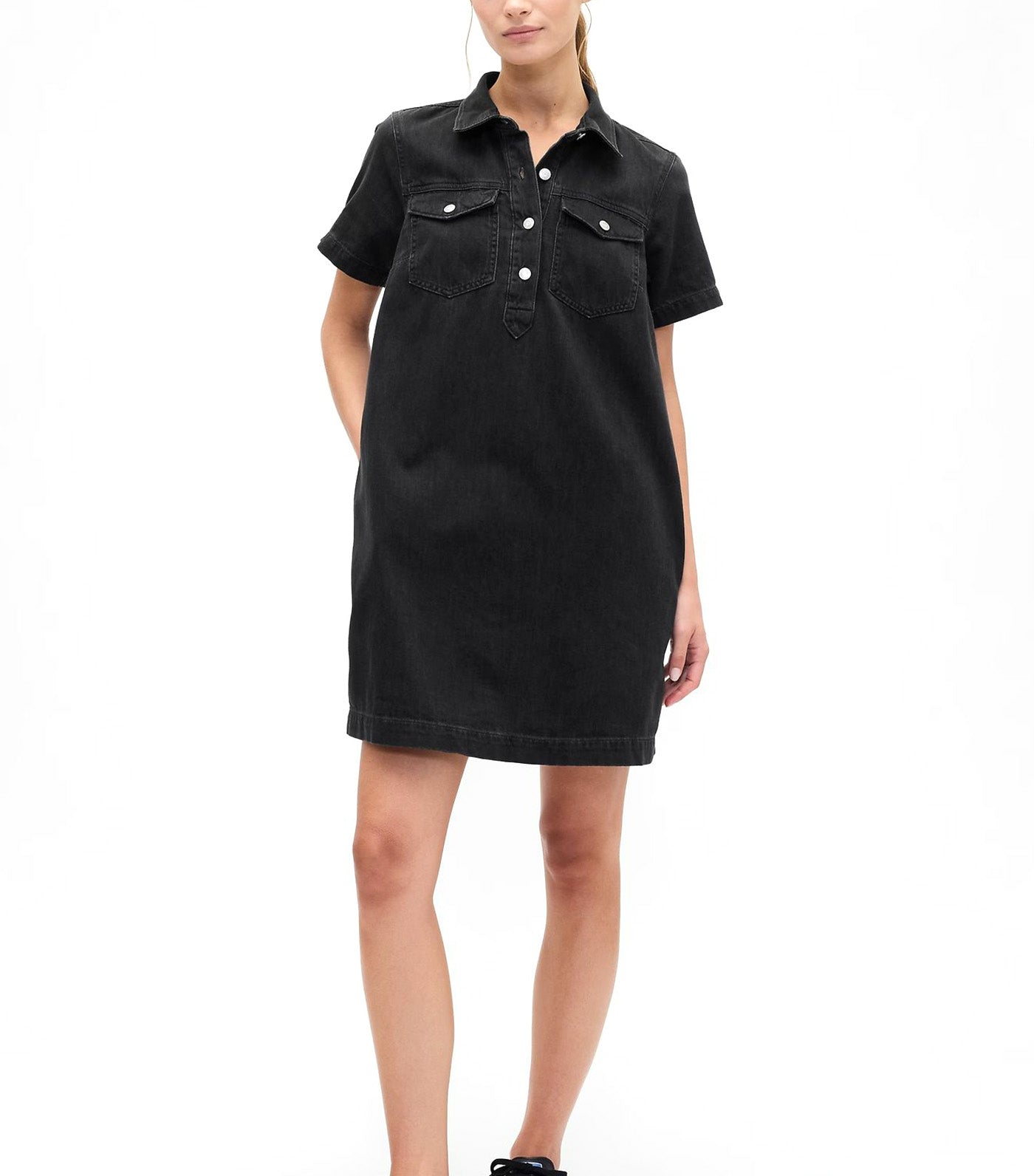 Relaxed Denim Mini Dress