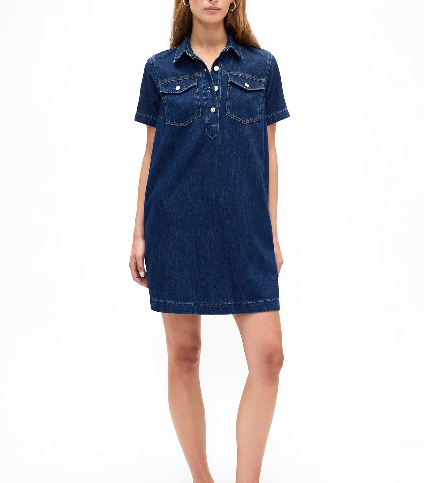 Relaxed Denim Mini Dress