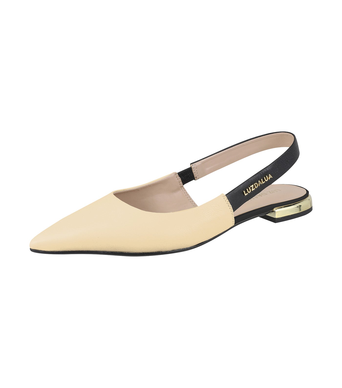 Slingback Saara Marfim/Saara Preto