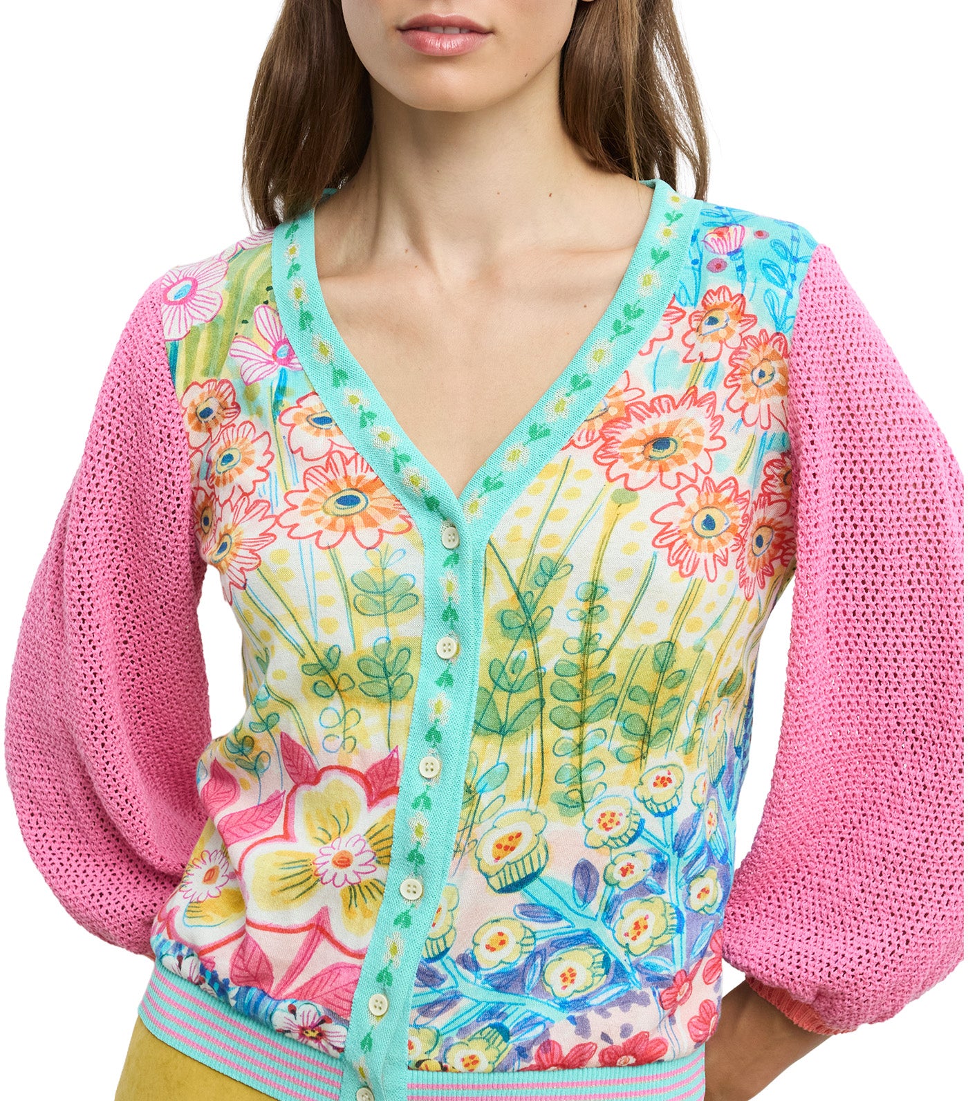 Long Sleeve Cardigan Multicolor