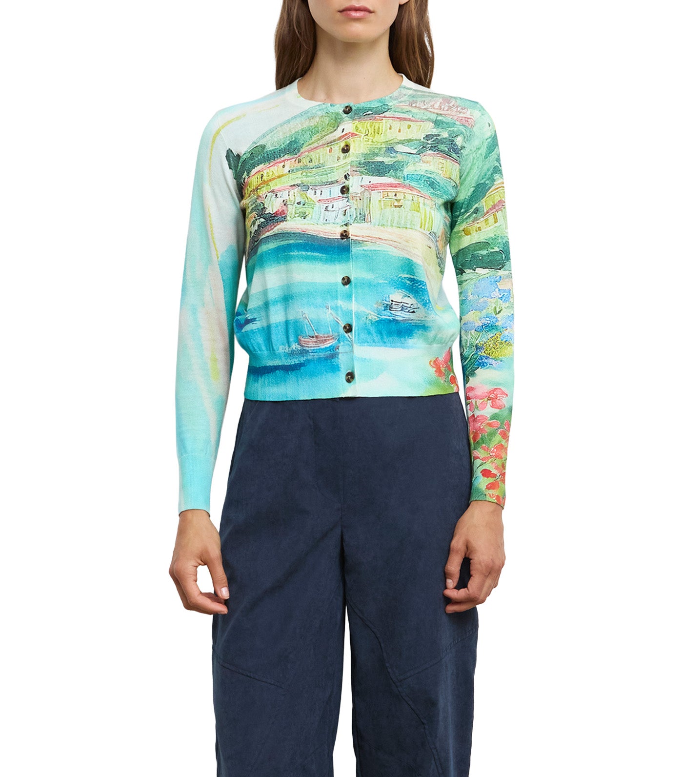 Cardigan Sweater Multicolor