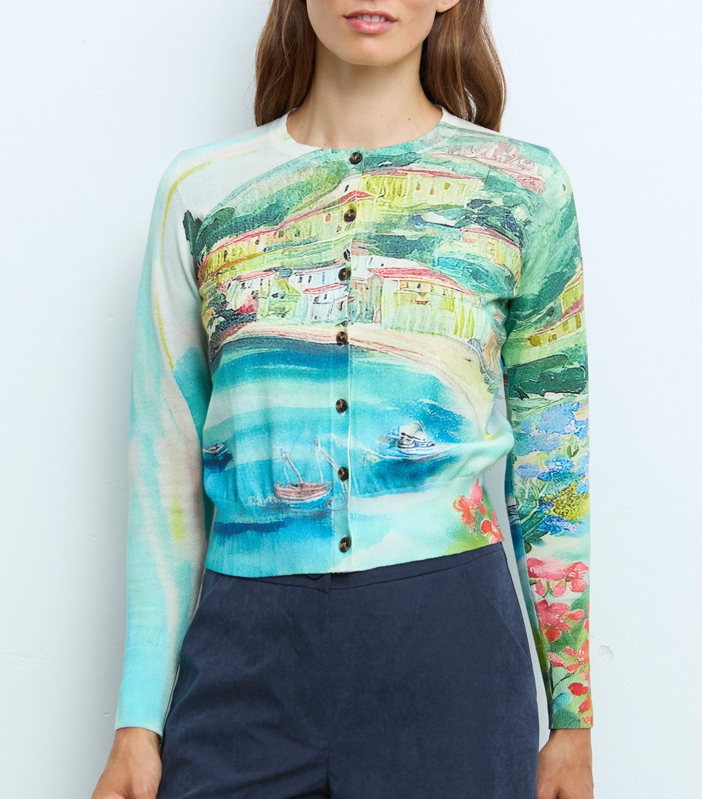 Cardigan Sweater Multicolor