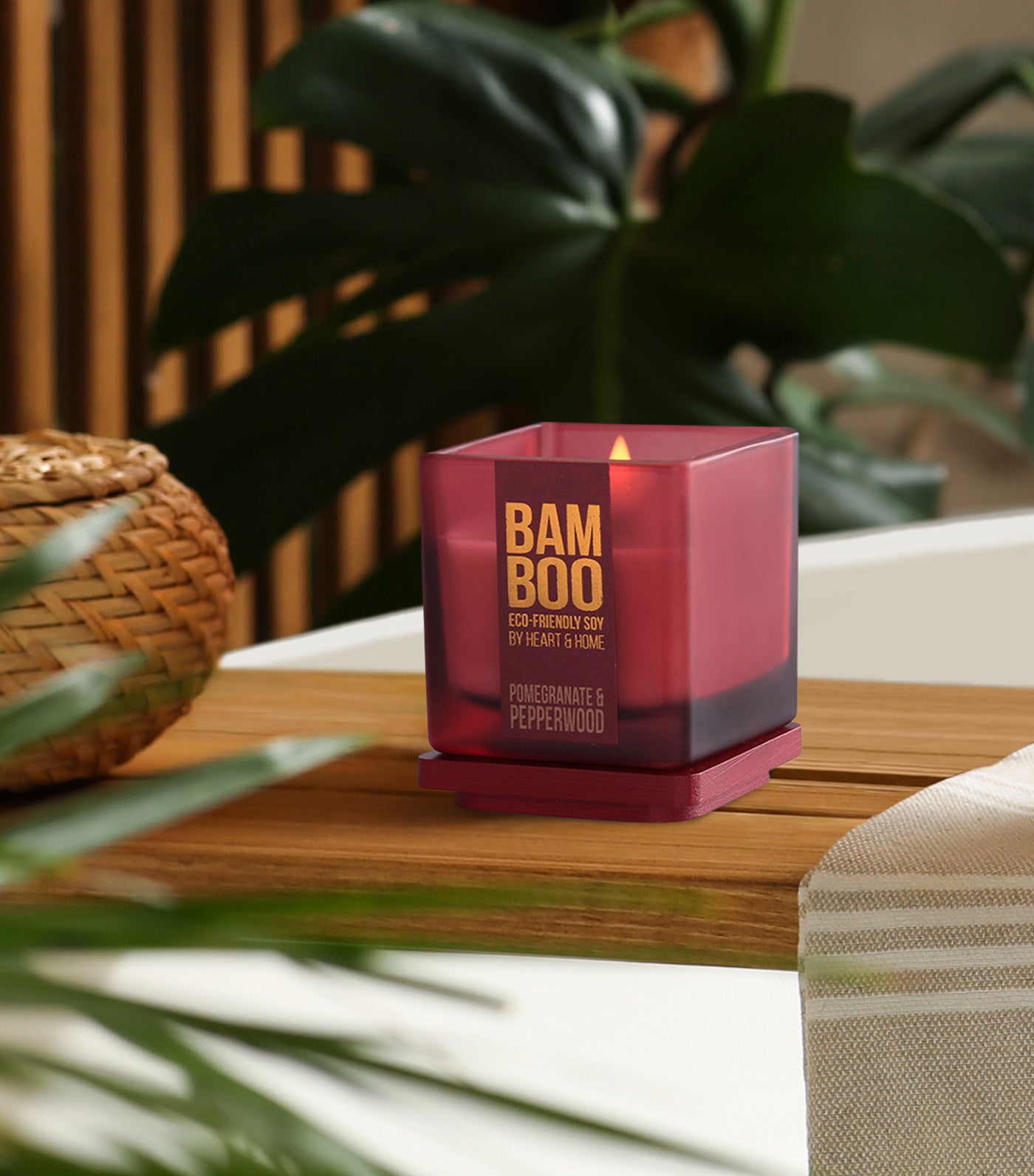 Pomegranate & Pepperwood Soy Candle