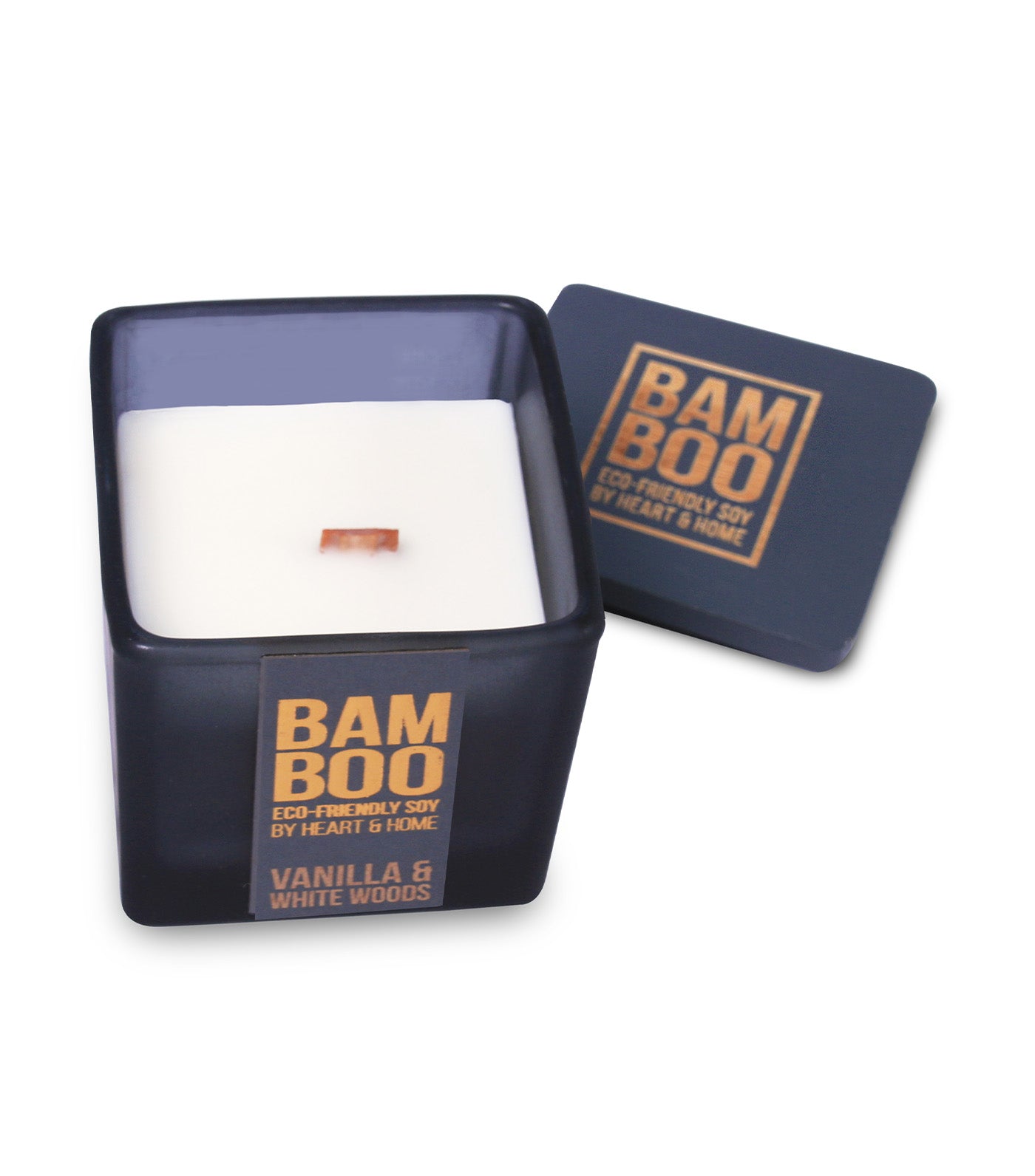 Vanilla & White Woods Soy Candle