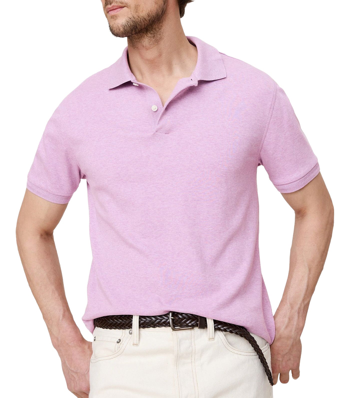 Banana Republic Luxury-Touch Polo Dusty Lilac