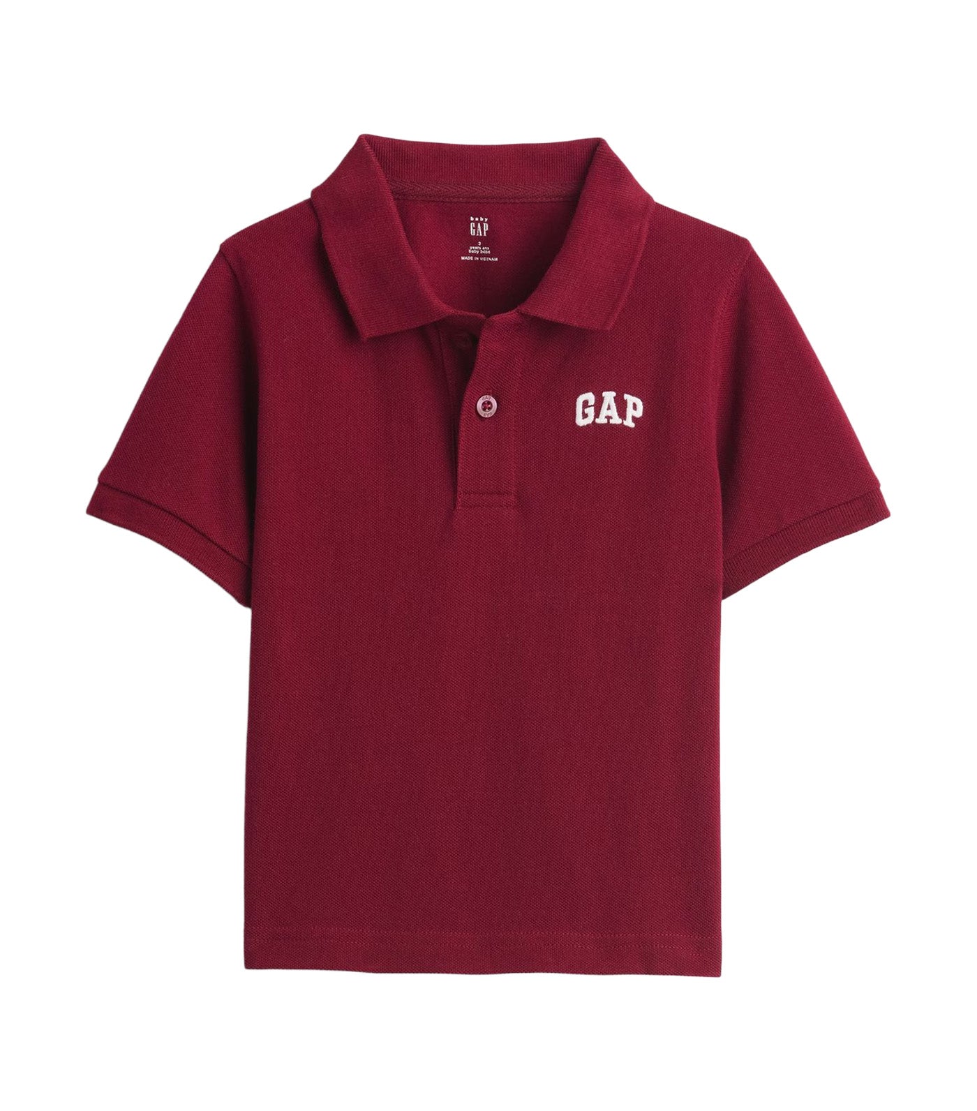babyGap Logo Pique Polo Shirt Red Delicious