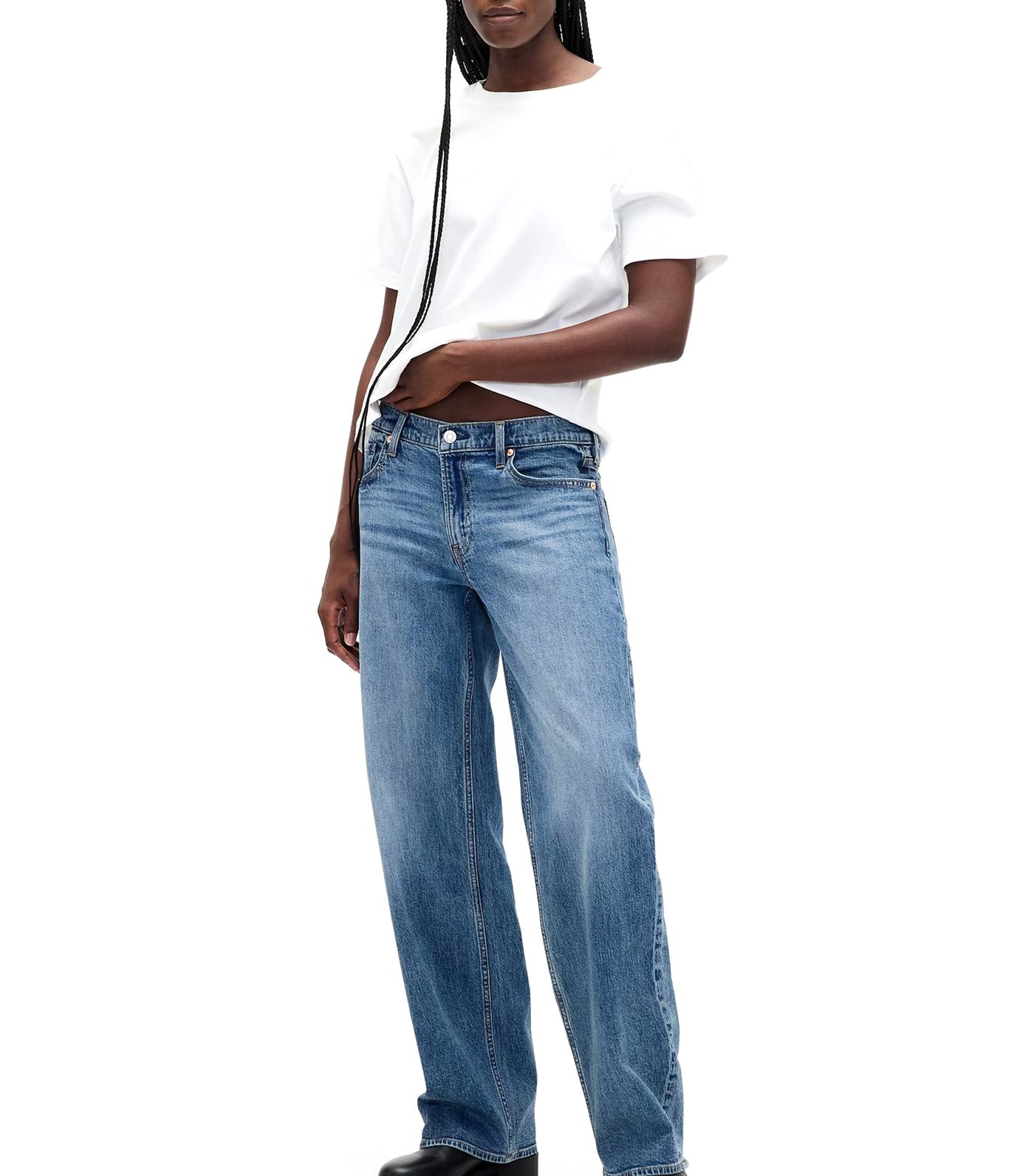 Low Rise '90s Loose Jeans