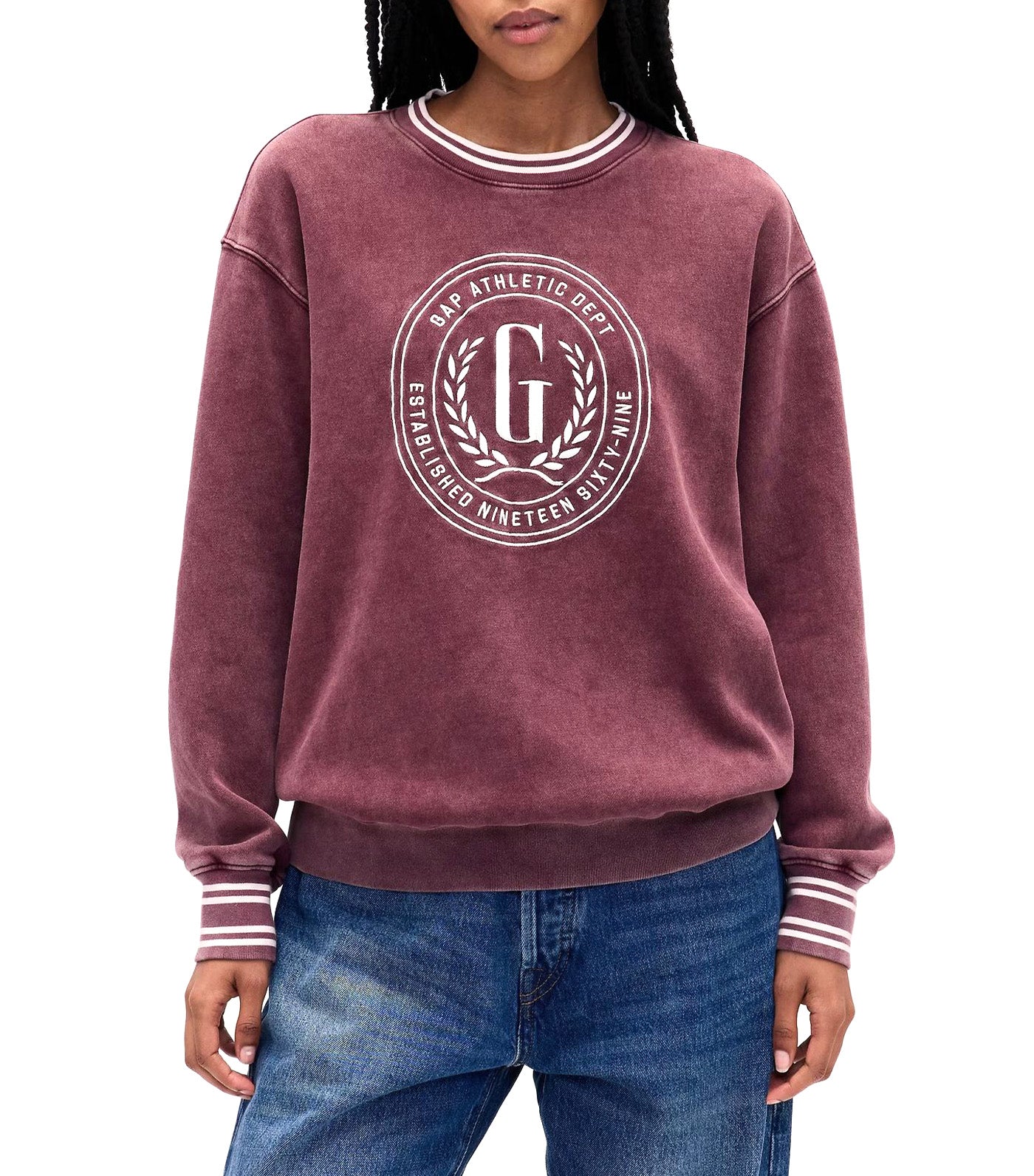 VintageSoft Oversized Logo Sweatshirt