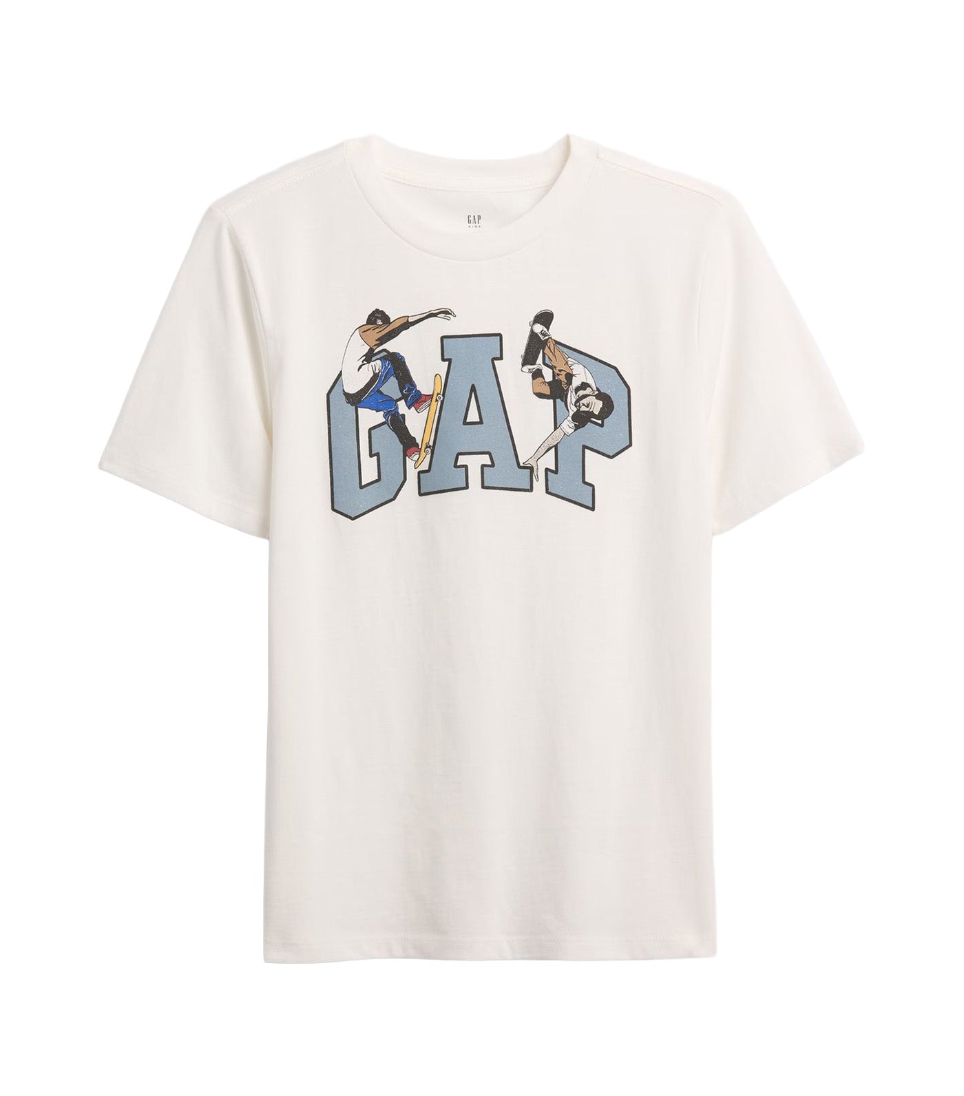 Gap Kids Logo Graphic T-Shirt New Off White