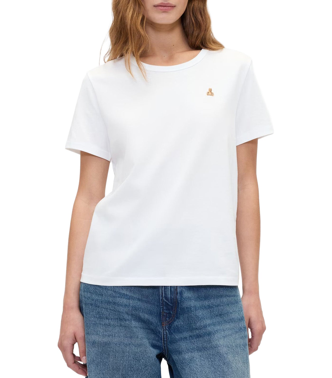 GAP Organic Cotton VintageSoft Brannan Bear T-Shirt New Off White