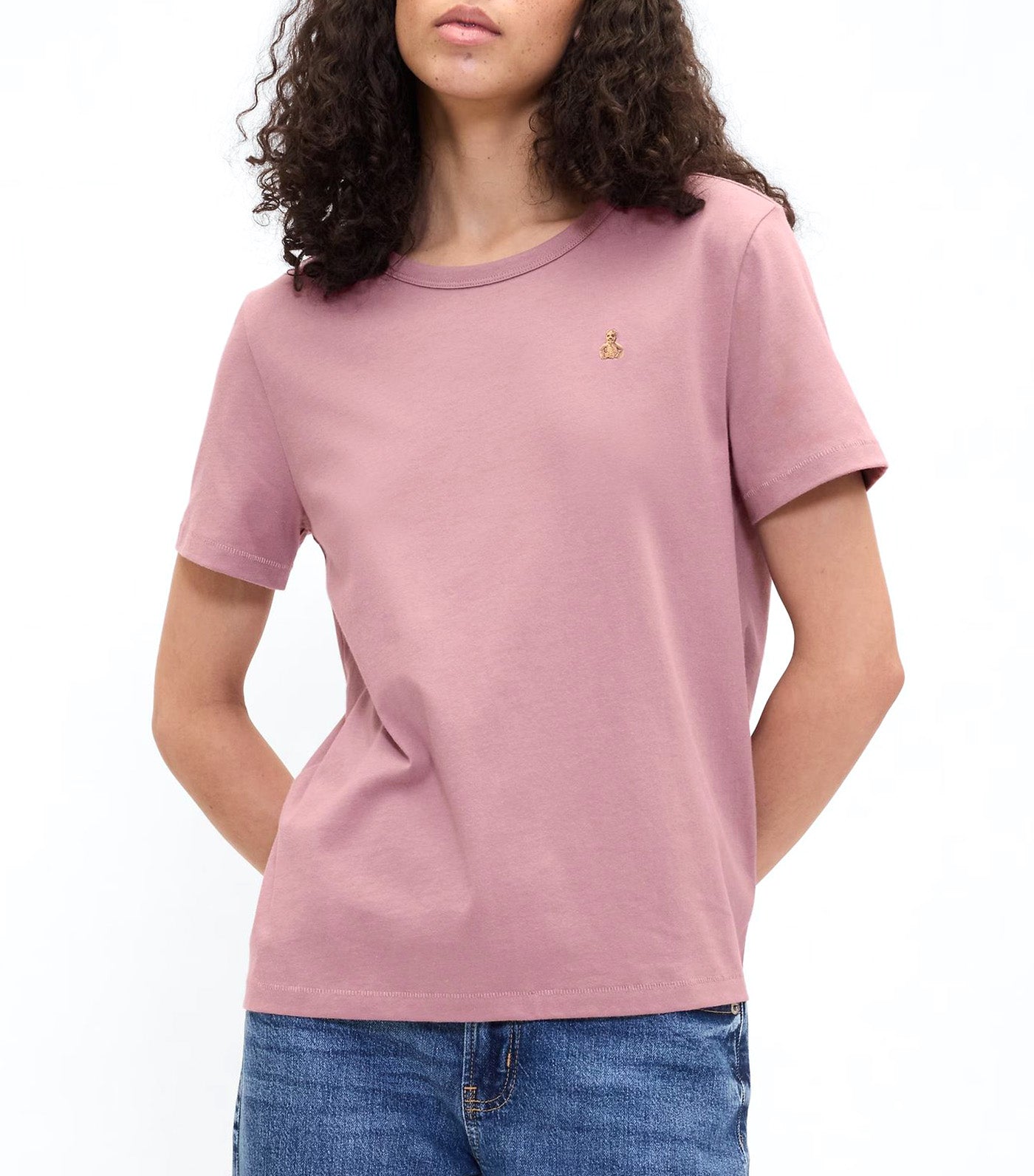 GAP Organic Cotton VintageSoft Brannan Bear T-Shirt Wispy Mauve