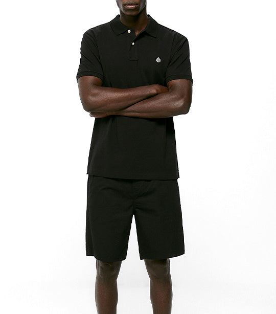 Basic Piqué Polo Black