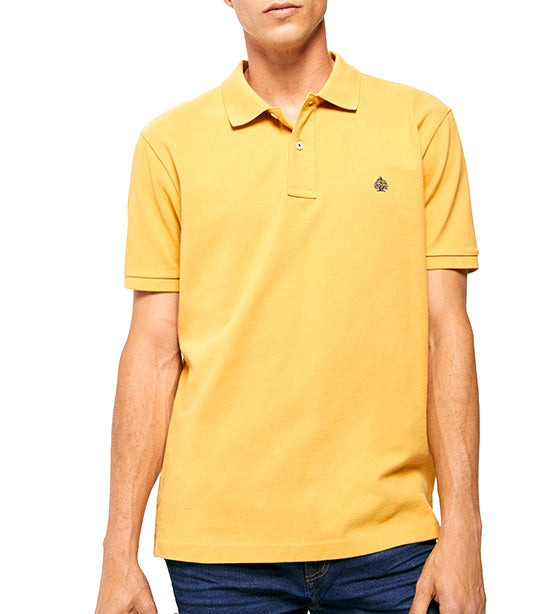 Basic Piqué Polo Mustard