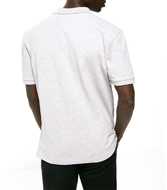 Basic Piqué Polo Gray