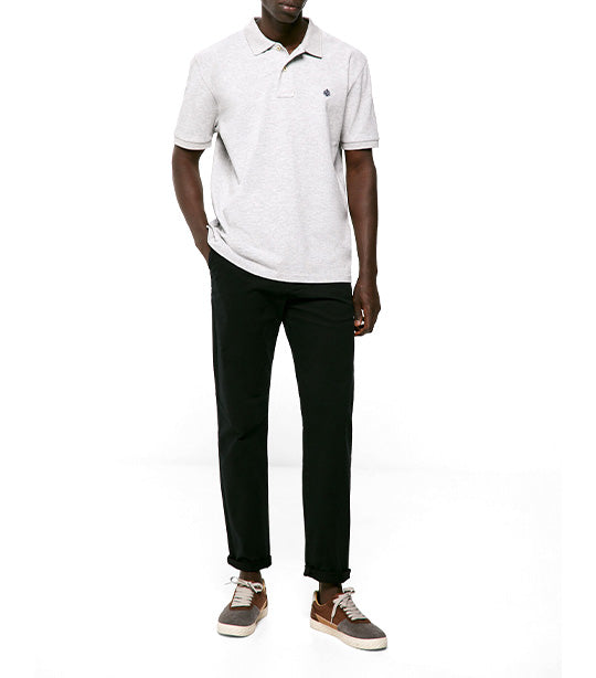 Basic Piqué Polo Gray