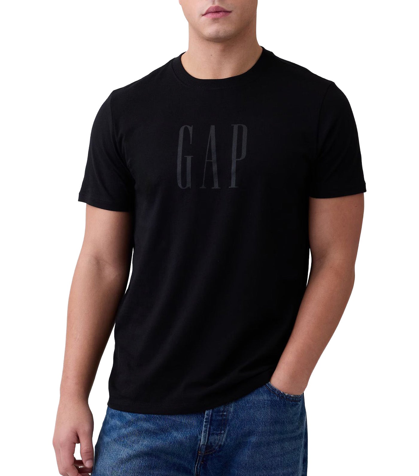 GAP Everyday Soft Logo T-Shirt Black