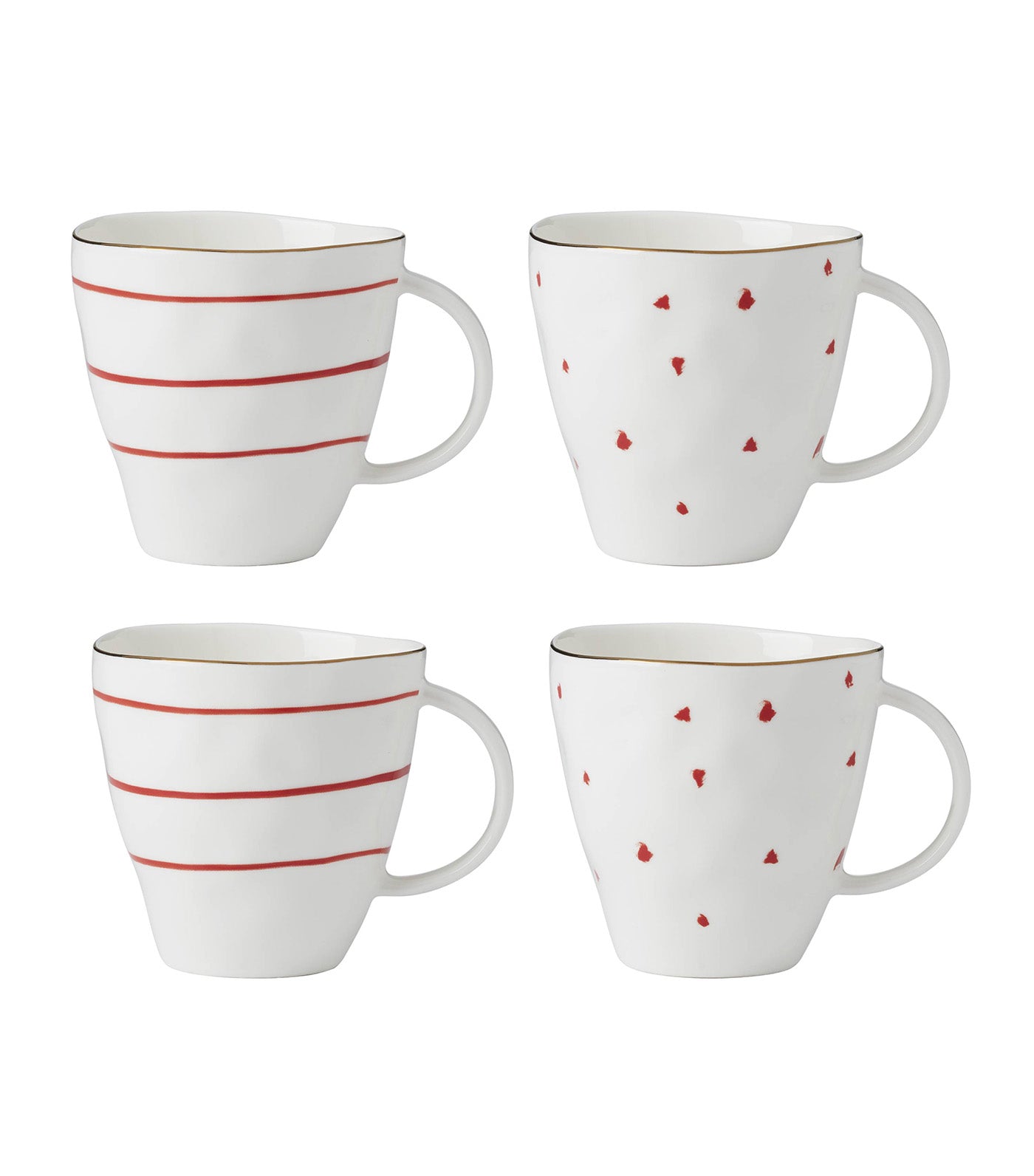 Garnet Bay Dinnerware Collection White and Red