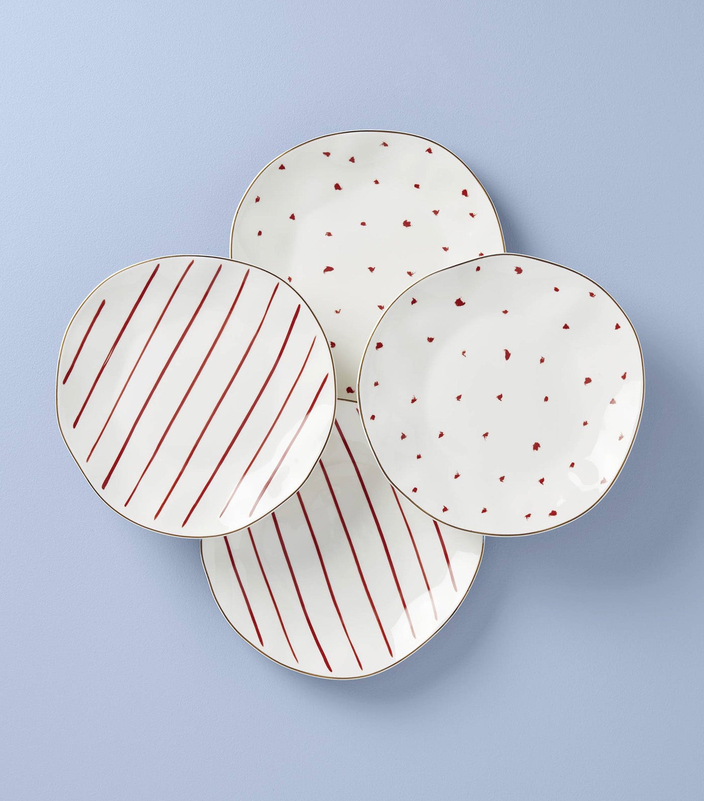 Garnet Bay Dinnerware Collection White and Red