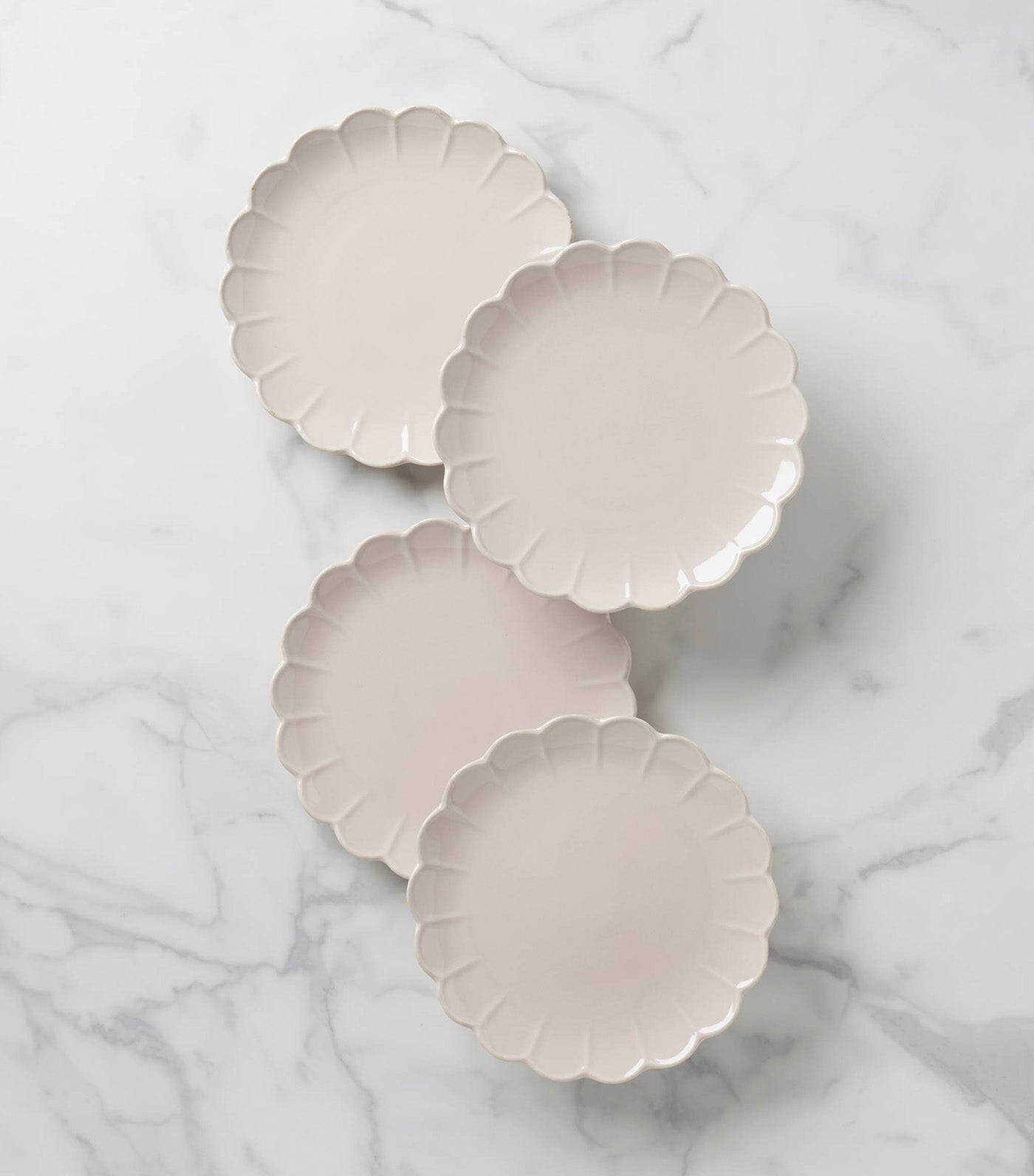 French Perle Scallop Dinnerware Collection Blush