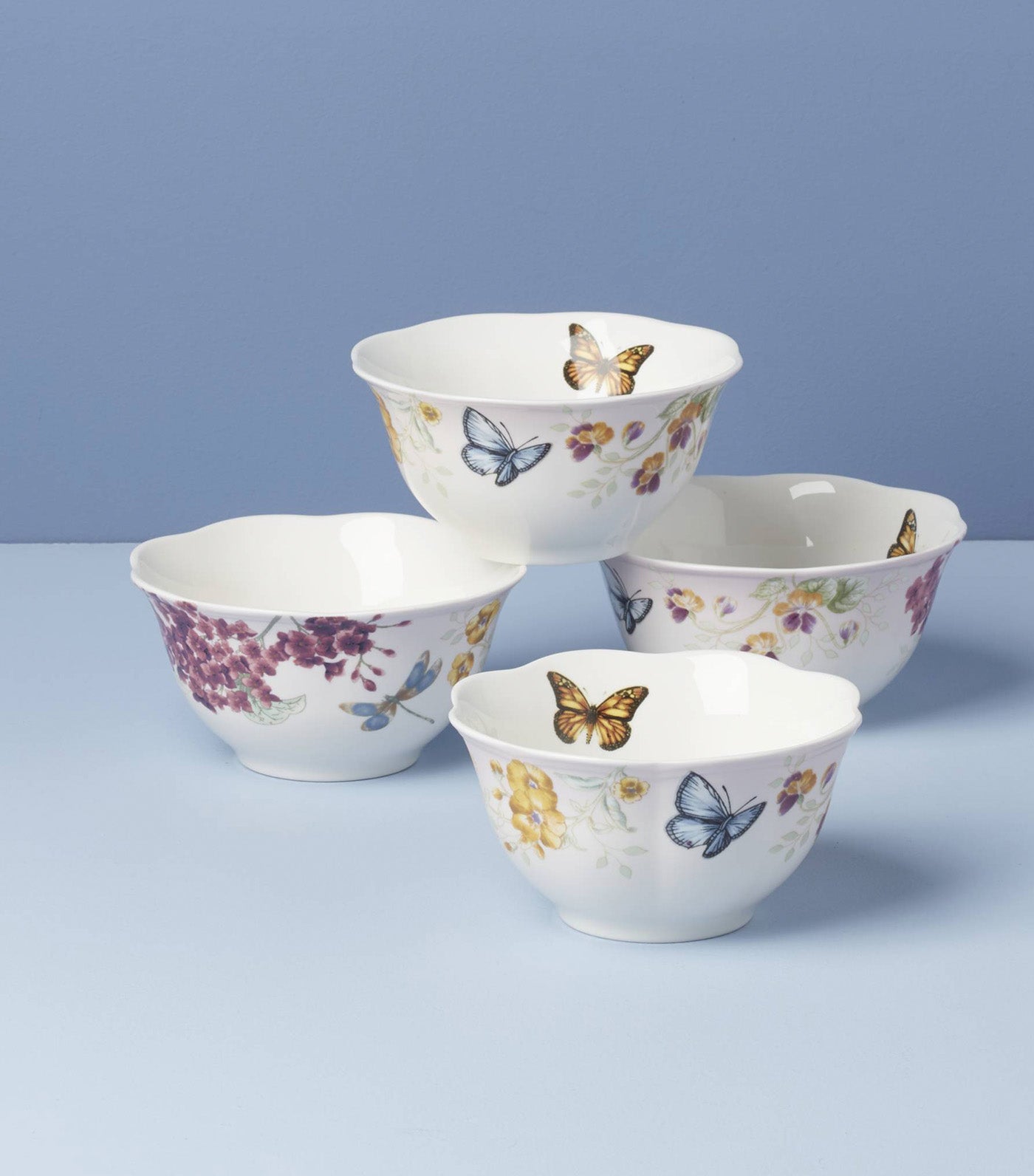 Butterfly Meadow Classic Dinnerware Collection Pink Ombre