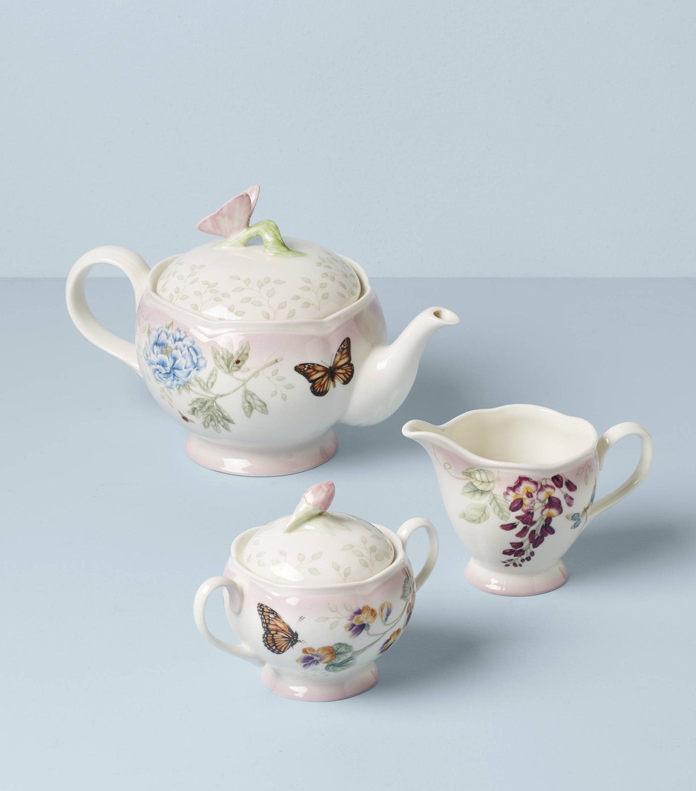 Butterfly Meadow Classic Dinnerware Collection Pink Ombre