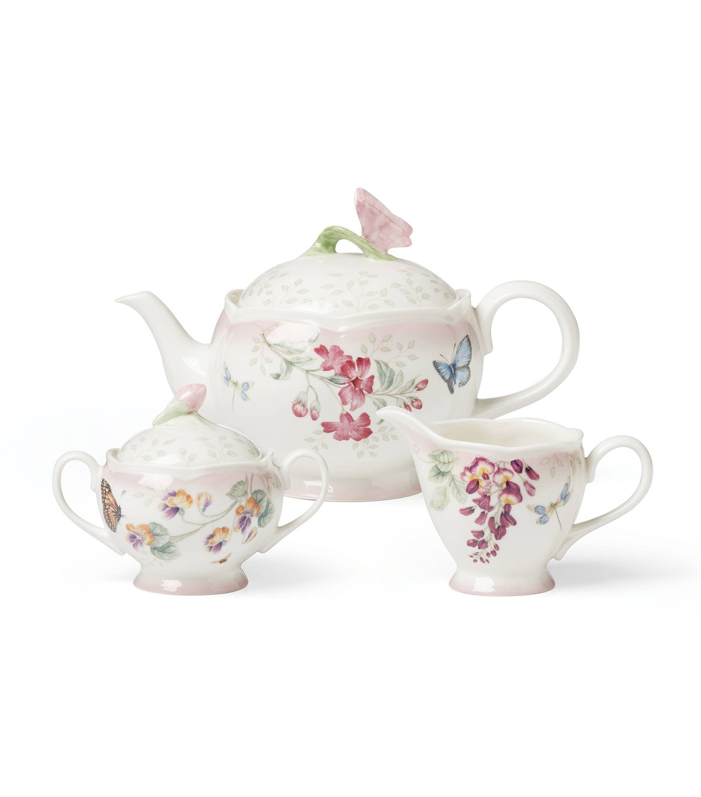 Butterfly Meadow Classic Dinnerware Collection Pink Ombre