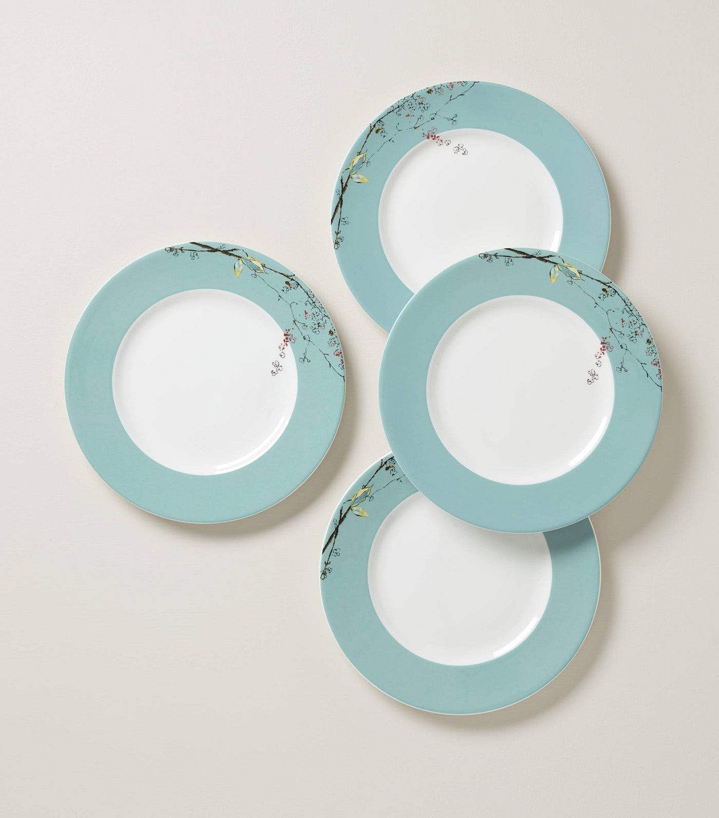 Chirp Dinnerware Collection White and Teal