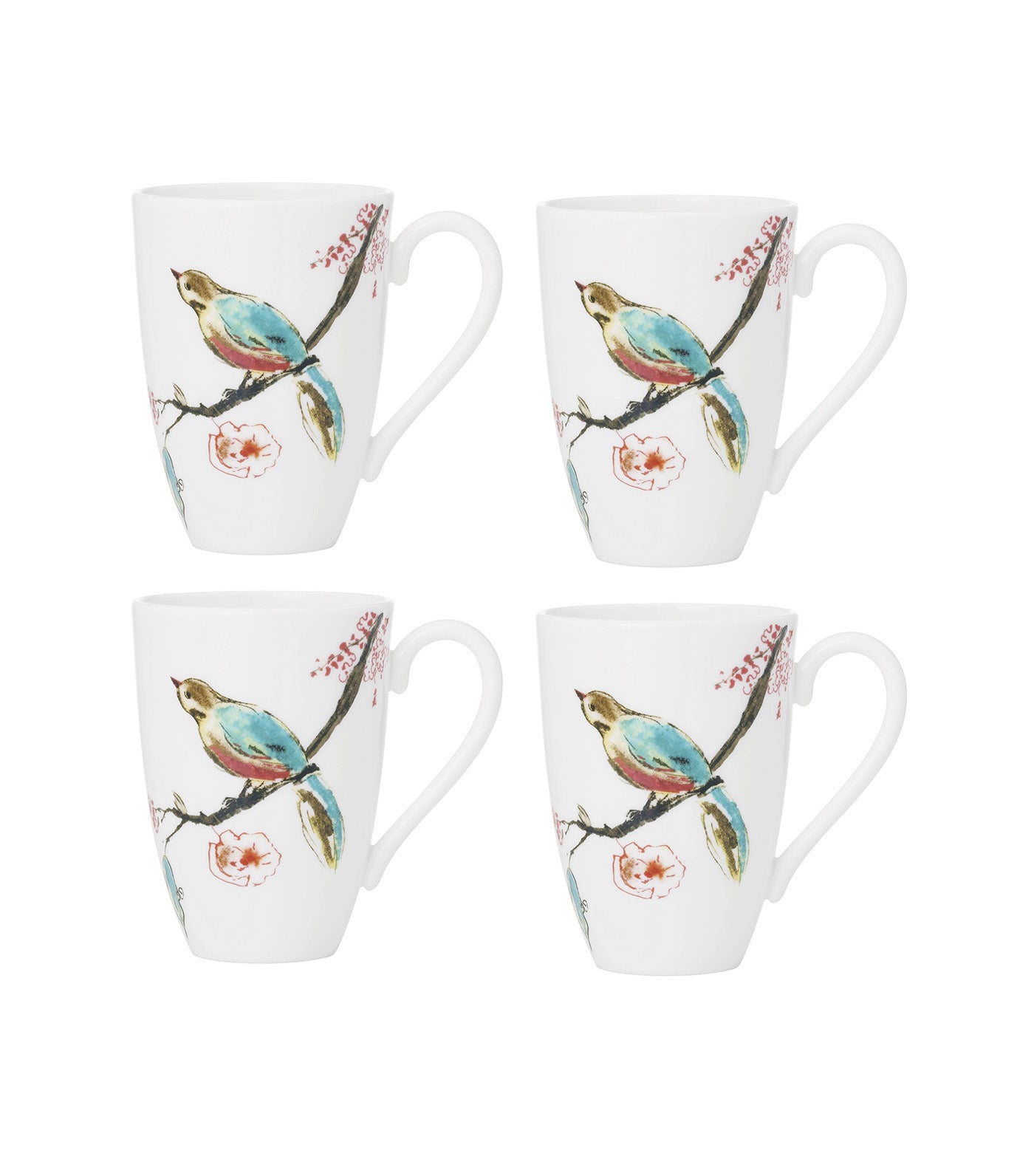 Chirp Dinnerware Collection White and Teal