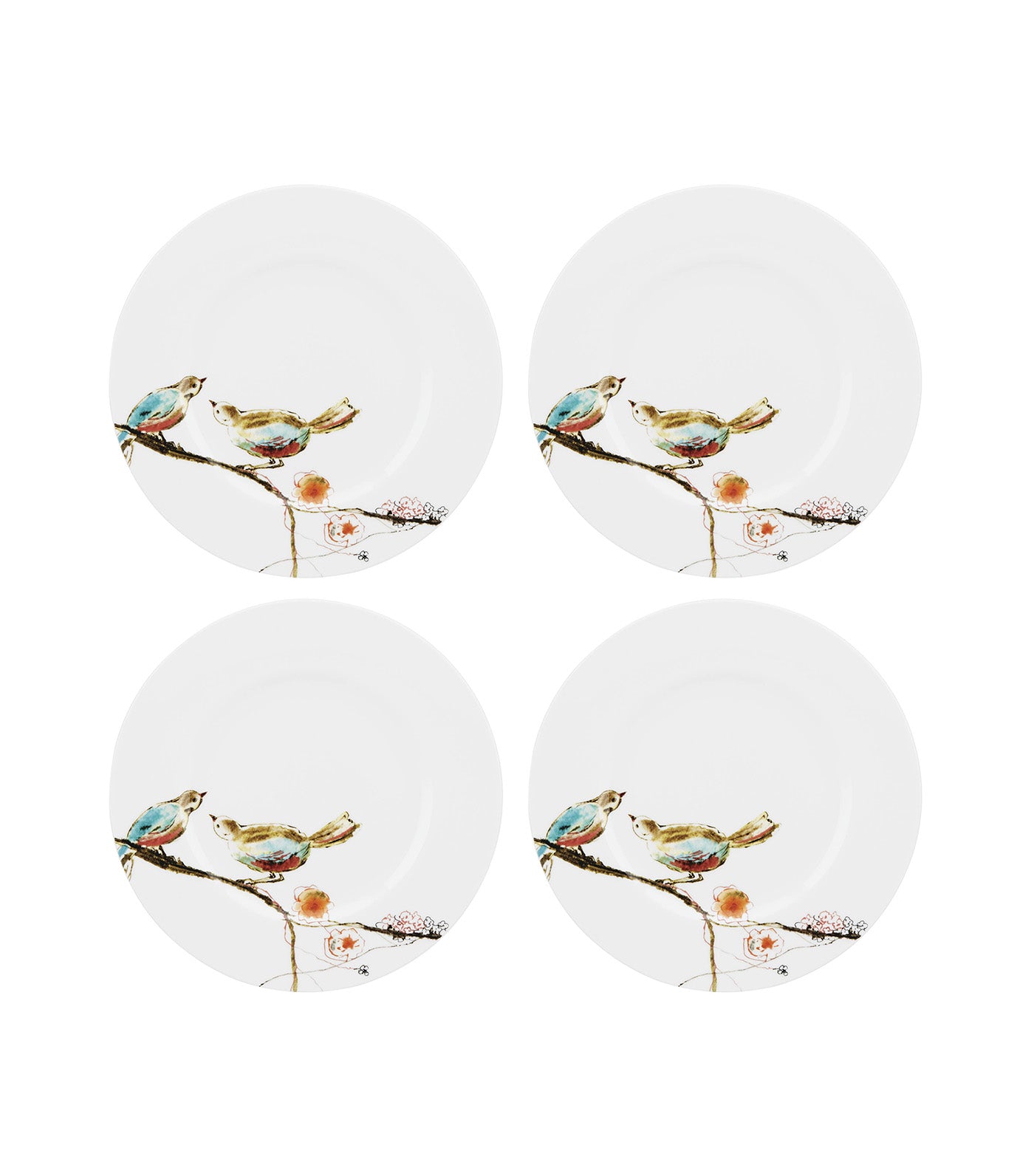 Chirp Dinnerware Collection White and Teal