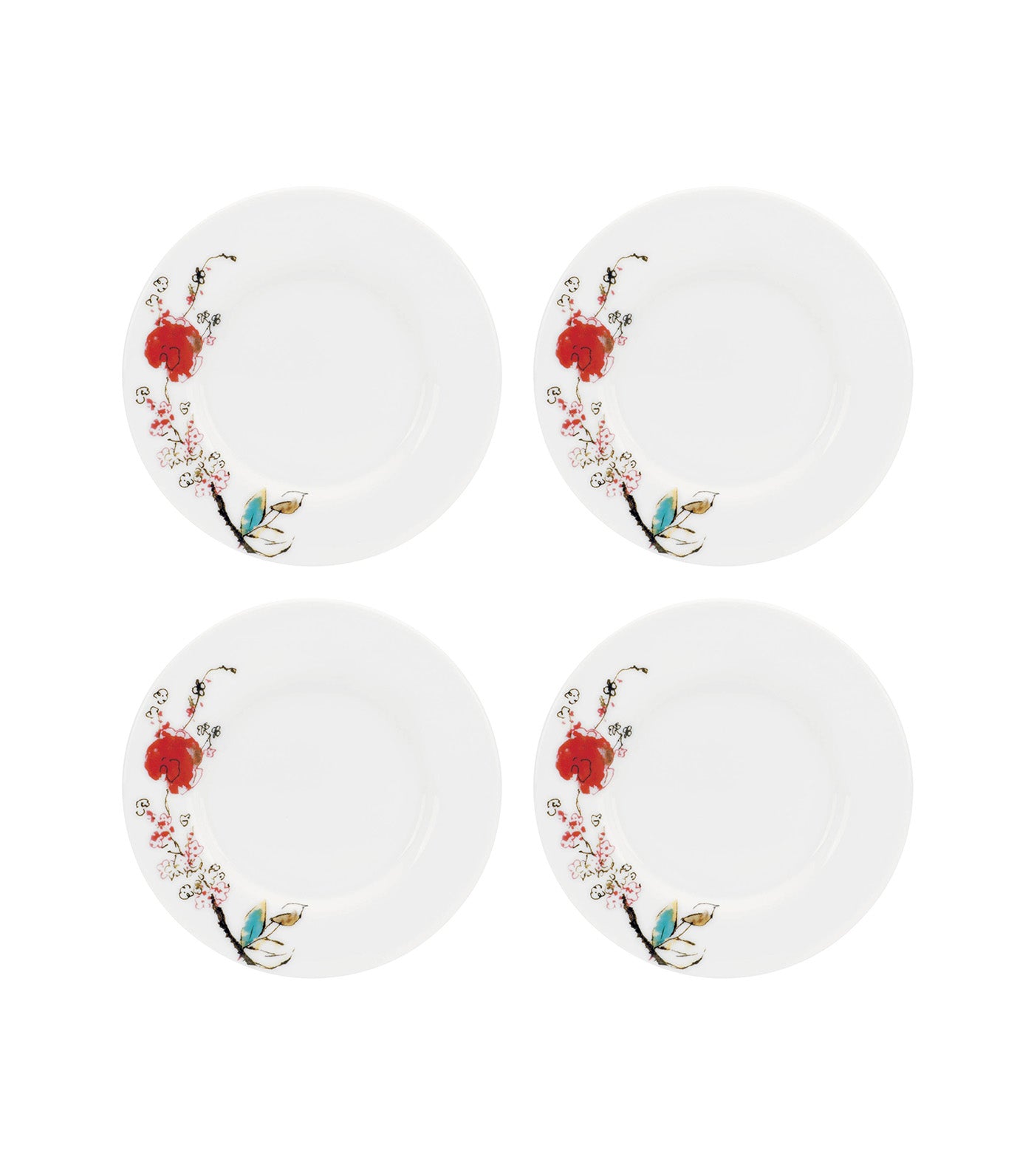 Chirp Dinnerware Collection White and Teal